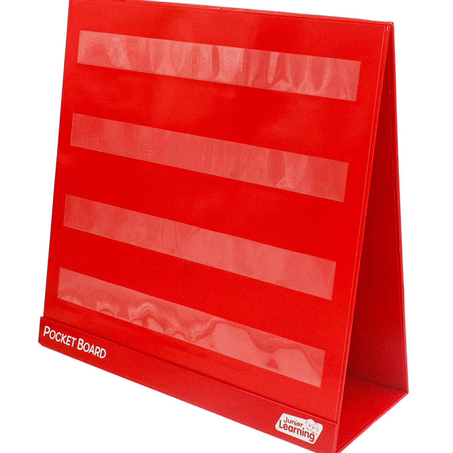 Junior Learning Double-Sided Tabletop Pocket Chart - Red & White
