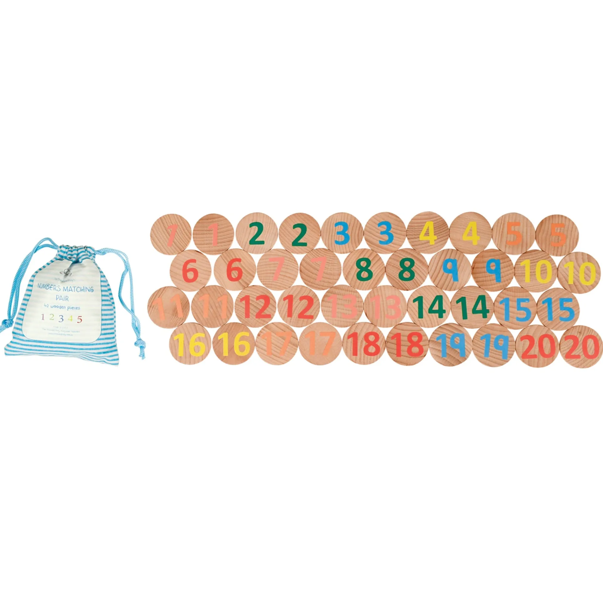 The Freckled Frog Number Matching Game - Educational Toy for Toddlers - Set of 40