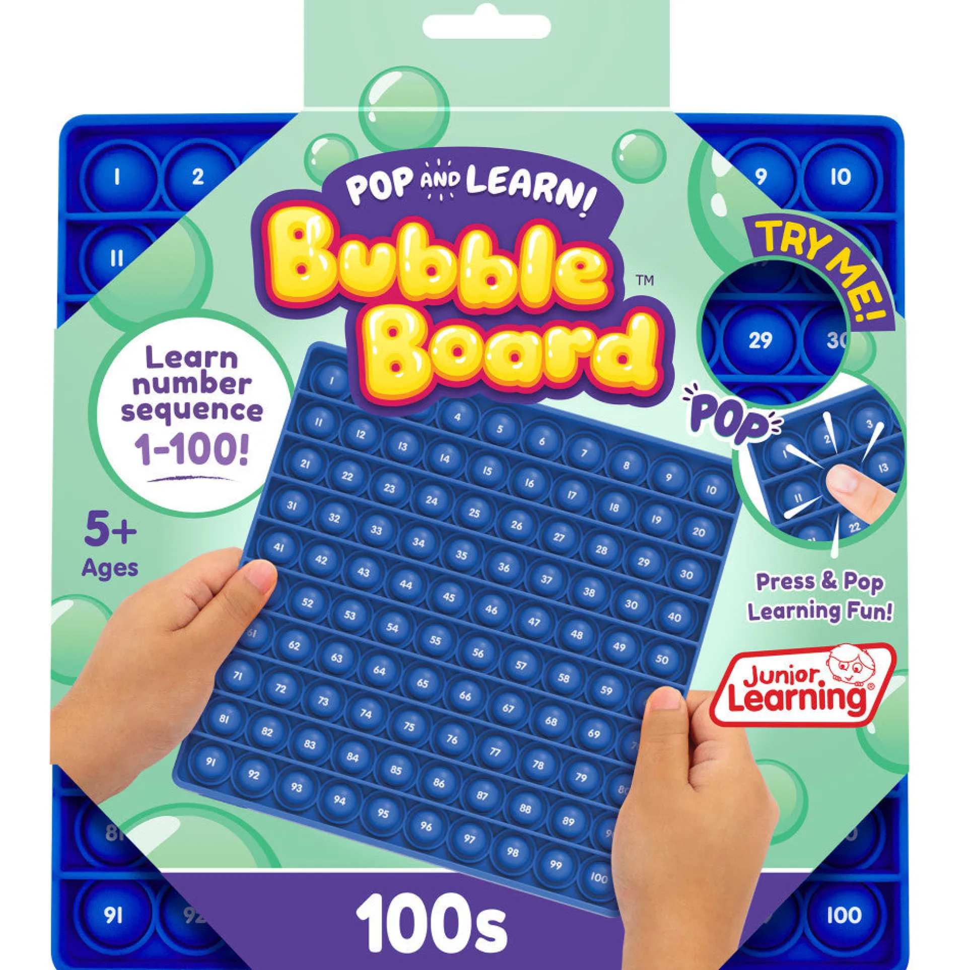 Interactive 100s Bubble Board - Math Learning Toy