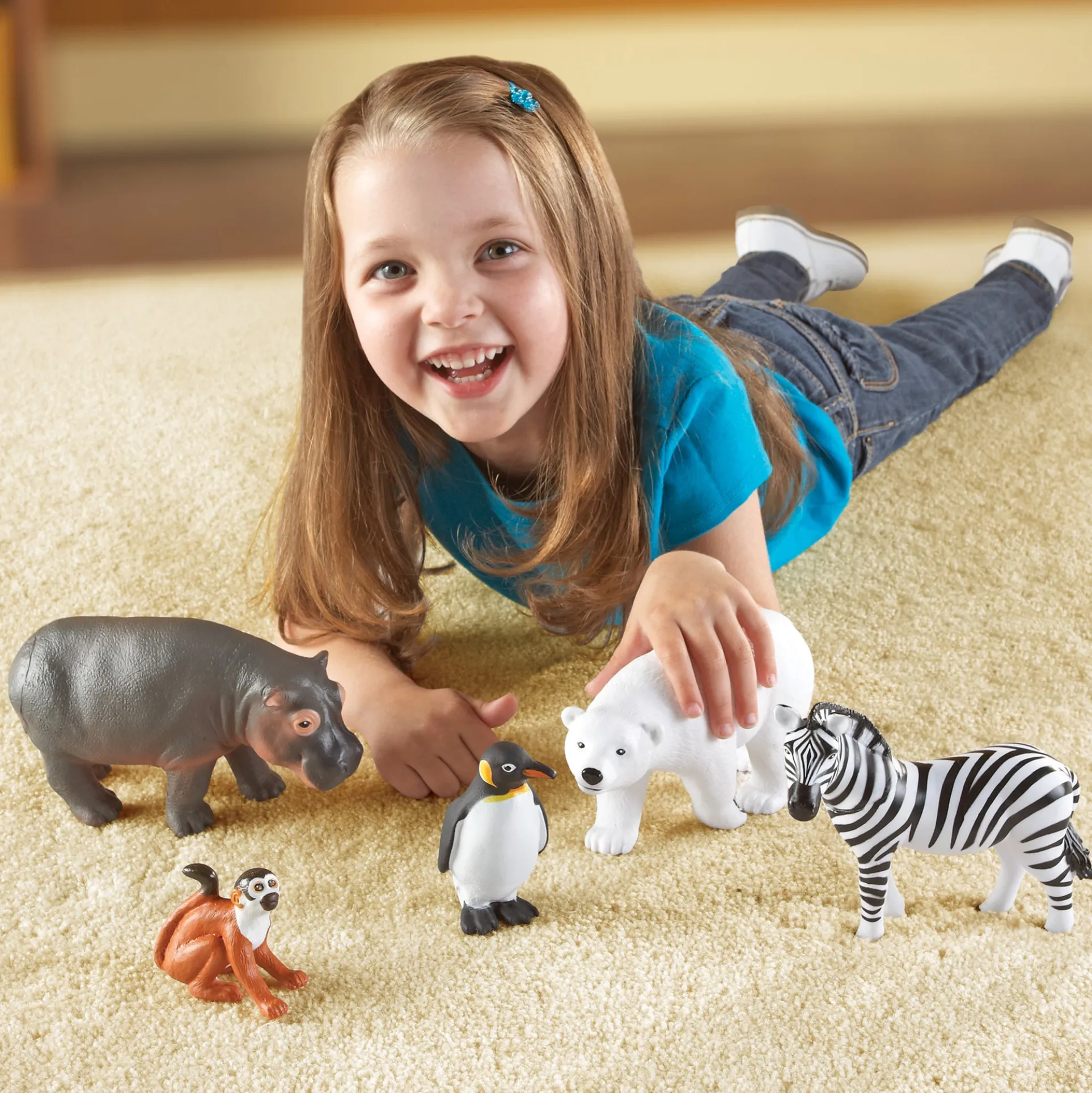 Learning Resources Jumbo Zoo Animals - Playful 5-Piece Set