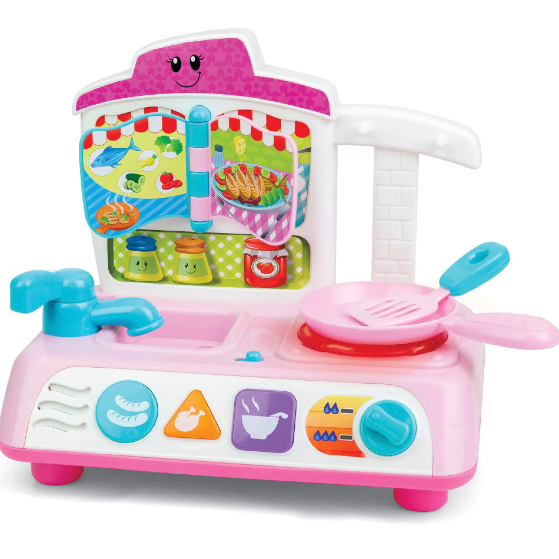 Winfun MyCook Master Kitchen Playset - Pink with Lights & Sounds