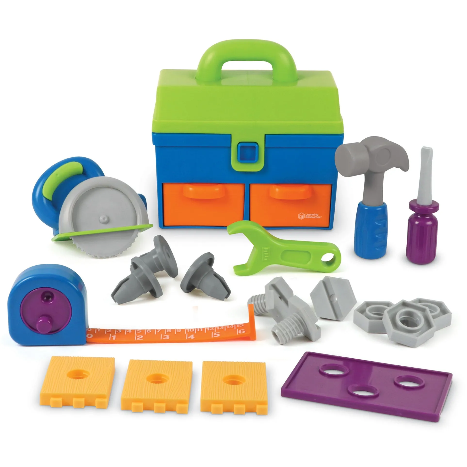 Learning Resources New Sprouts Deluxe Tool Set - Toddler Pretend Play