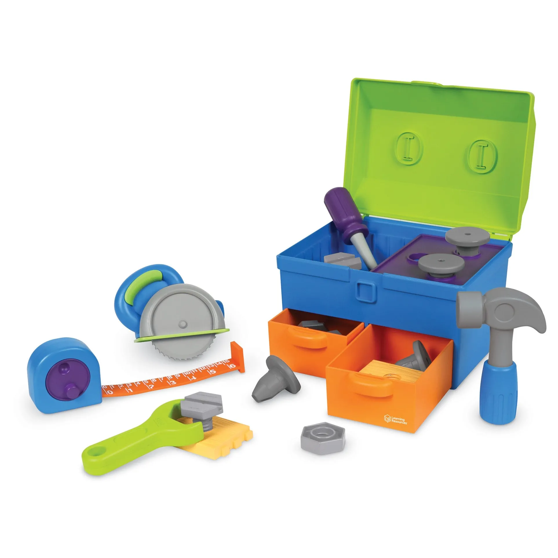 Learning Resources New Sprouts Deluxe Tool Set - Toddler Pretend Play