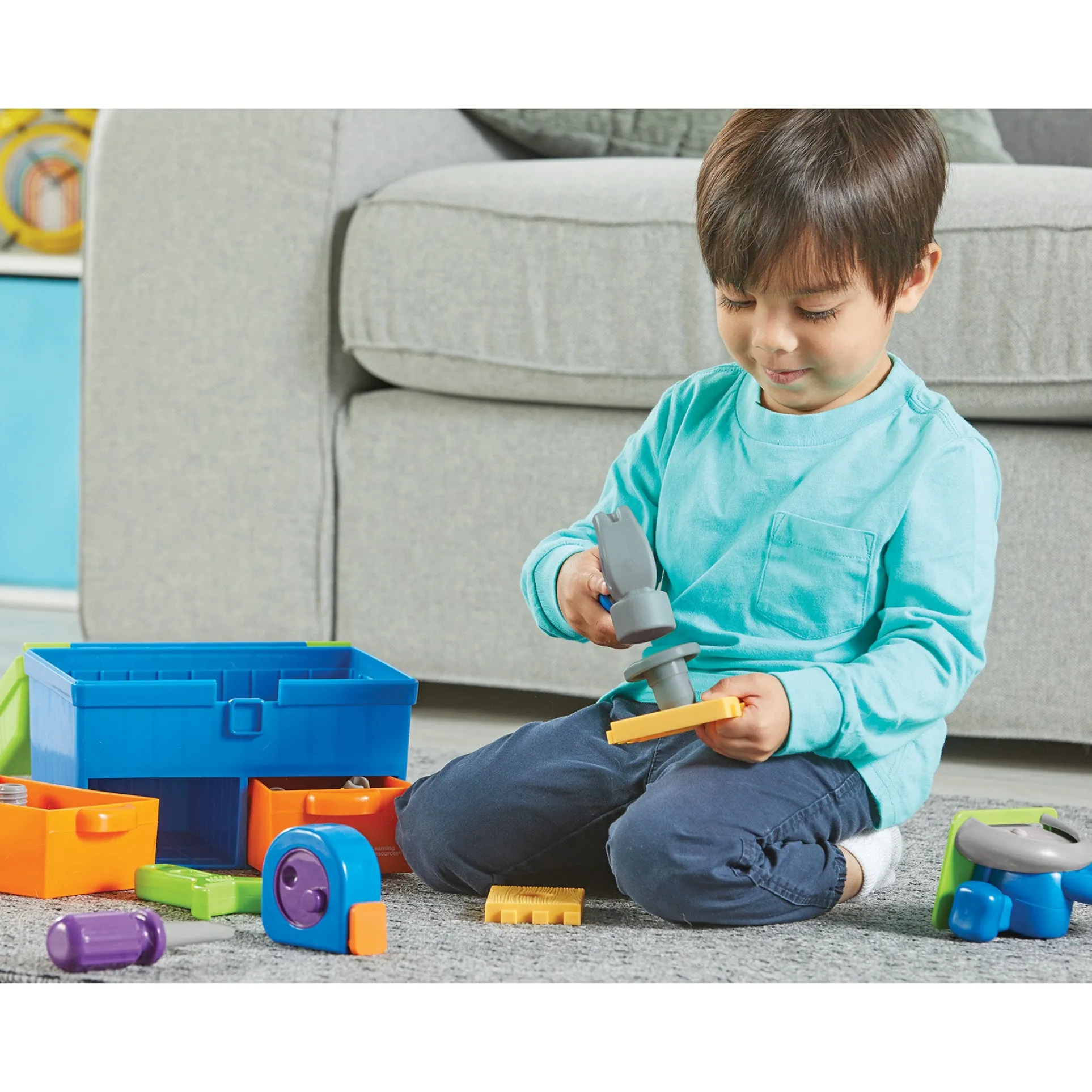 Learning Resources New Sprouts Deluxe Tool Set - Toddler Pretend Play