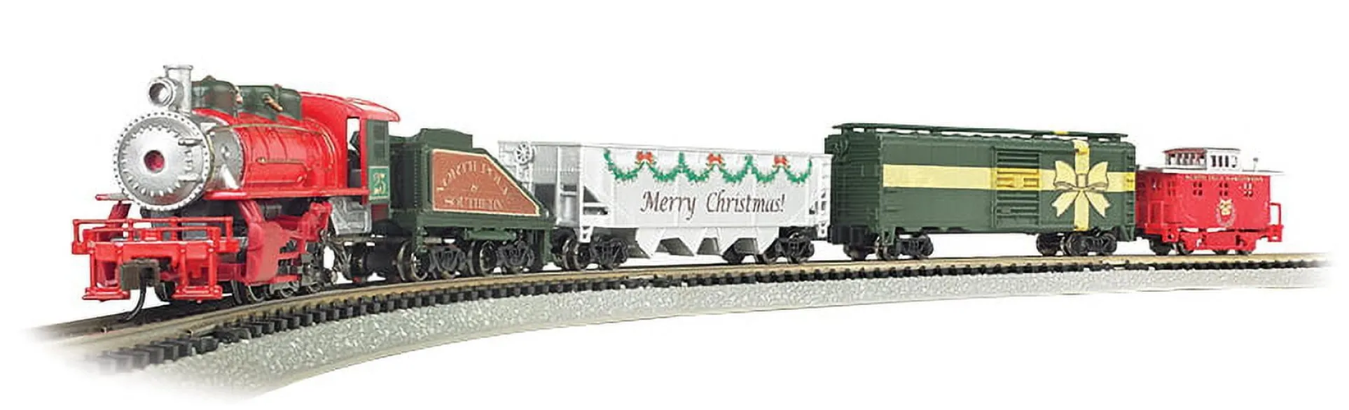 Bachmann Trains - Merry Christmas Express N Scale Electric Train Set