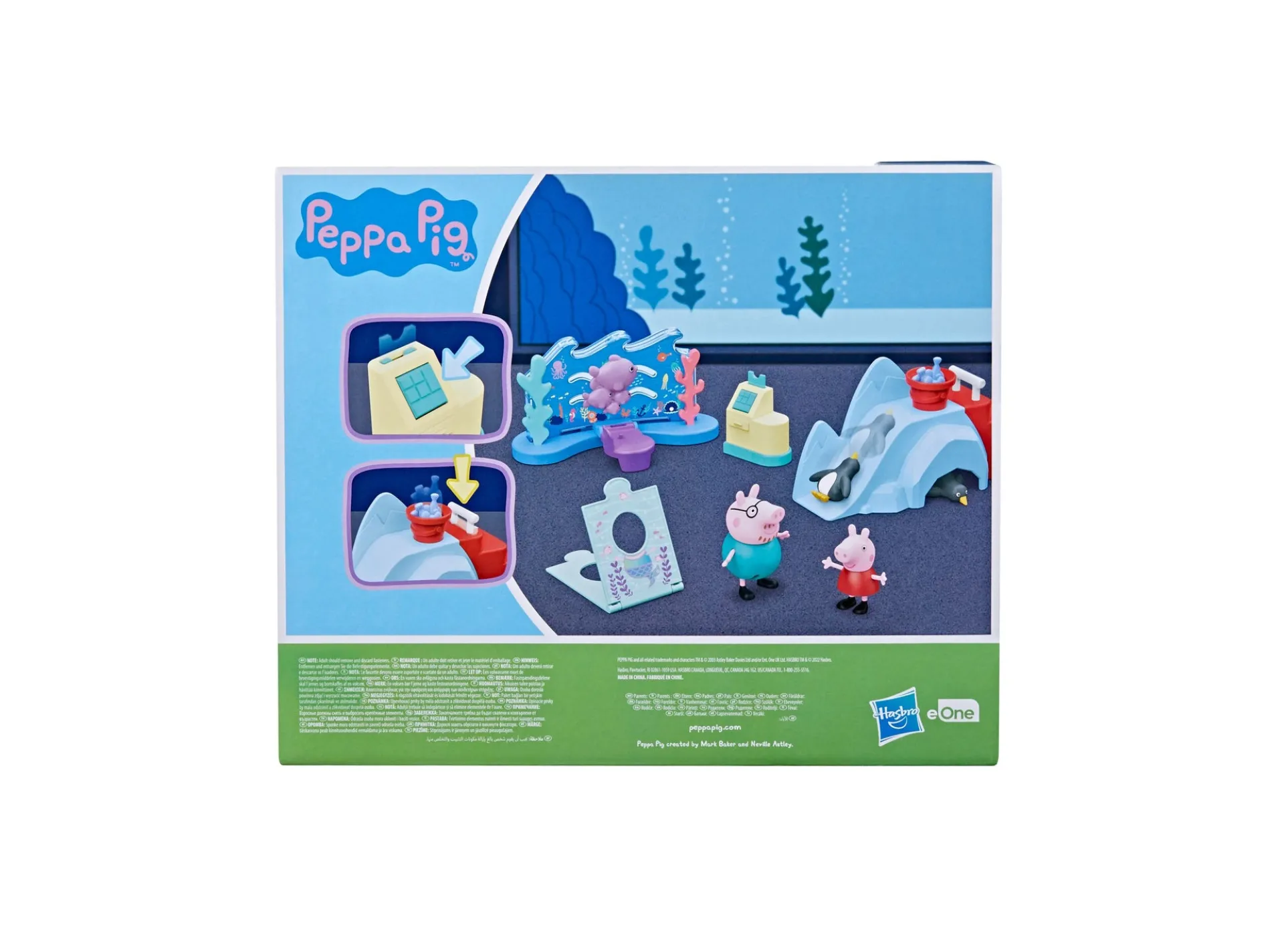 Peppa Pig Aquarium Adventure Play Set - 8 Piece Interactive Set