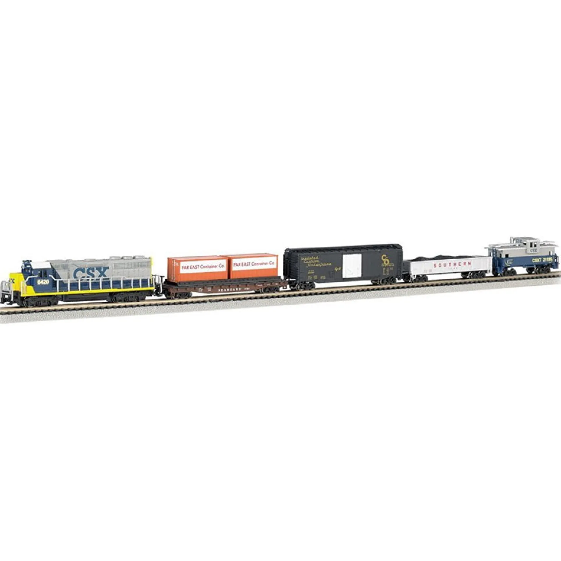 Bachmann Trains - Freightmaster N Scale Ready To Run 60 Piece Electric Train Set