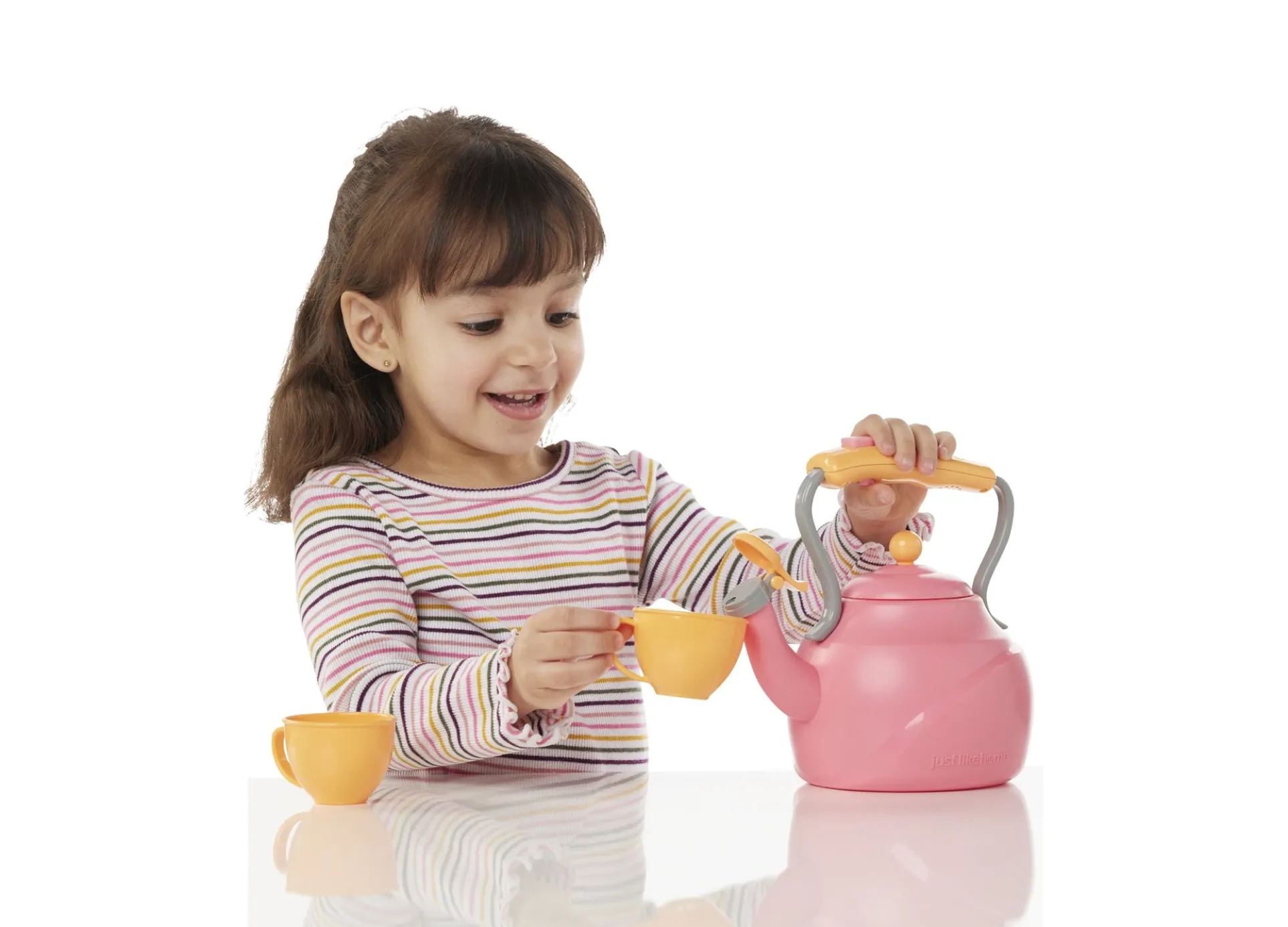 Just Like Home Whimsical Tea Kettle Playset
