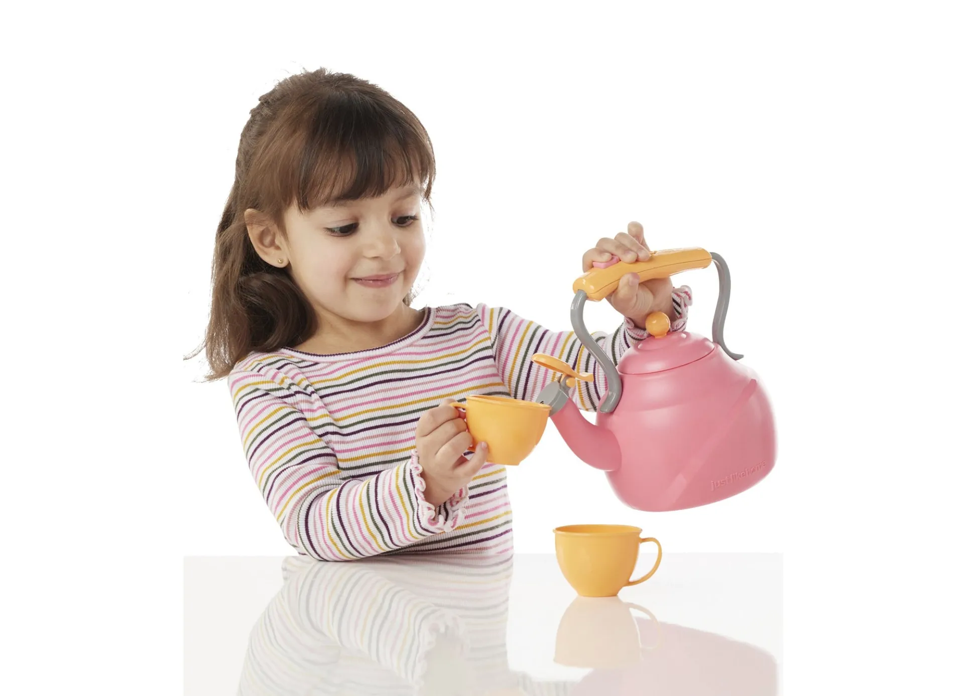 Just Like Home Whimsical Tea Kettle Playset