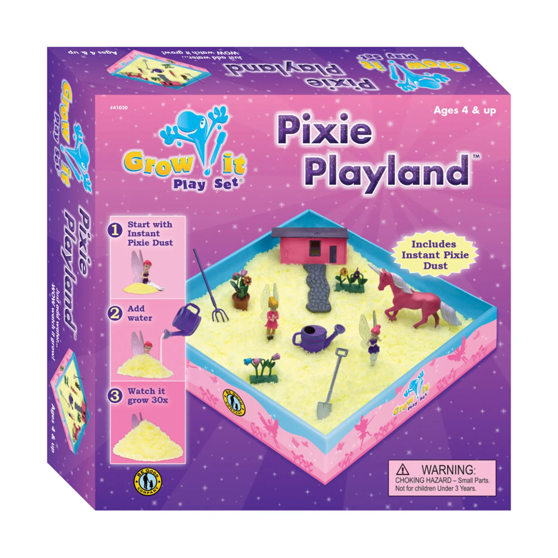 Be Good Company Pixie Playland Grow it Play Set - Magical Garden Creation Kit