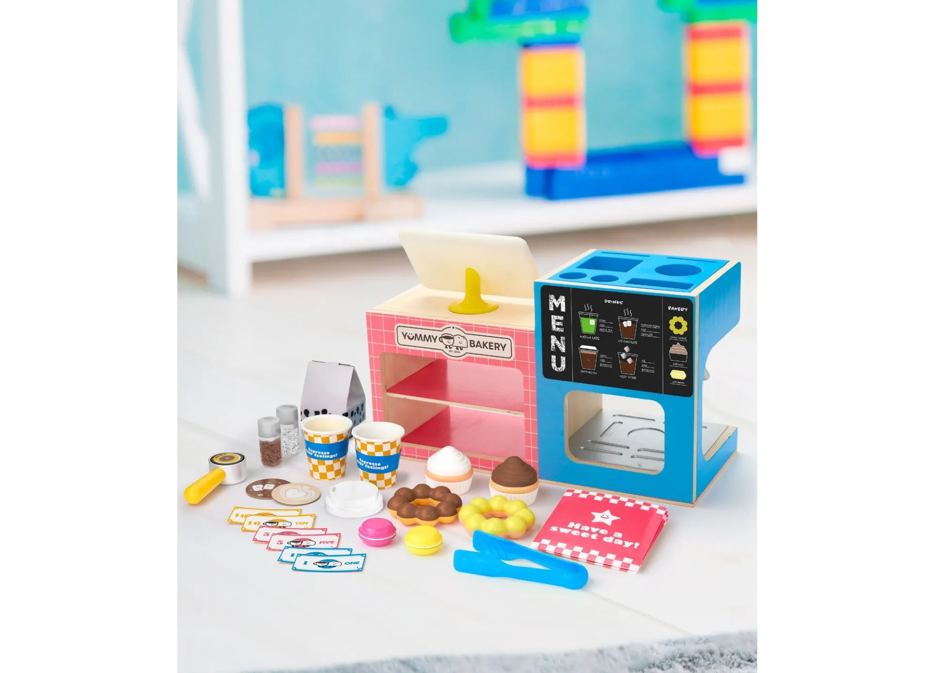 Geoffrey's Toy Box Cafe Cake Bakery Coffee Shop Playset