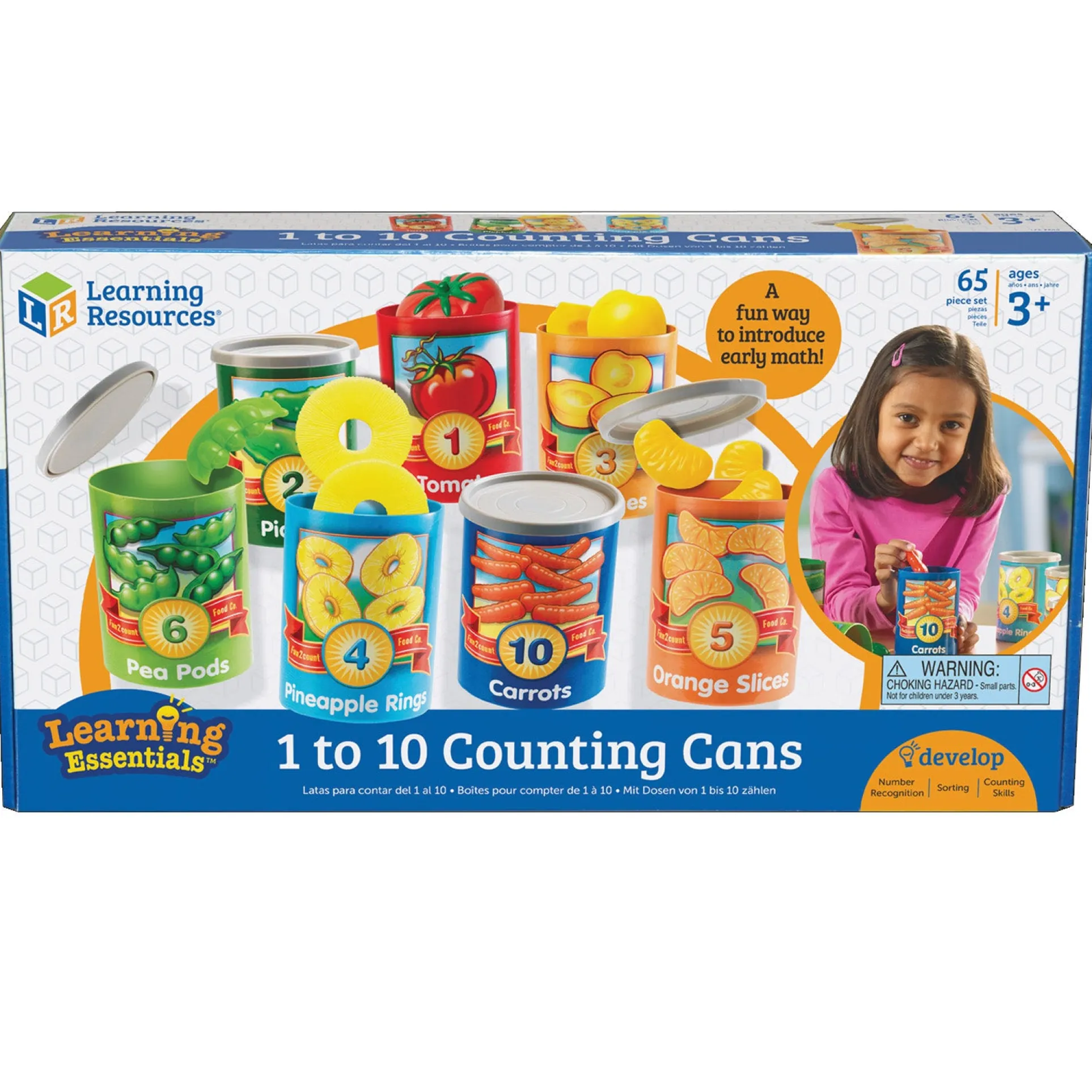 Learning Resources 1 to 10 Counting Cans - Educational Math Toy