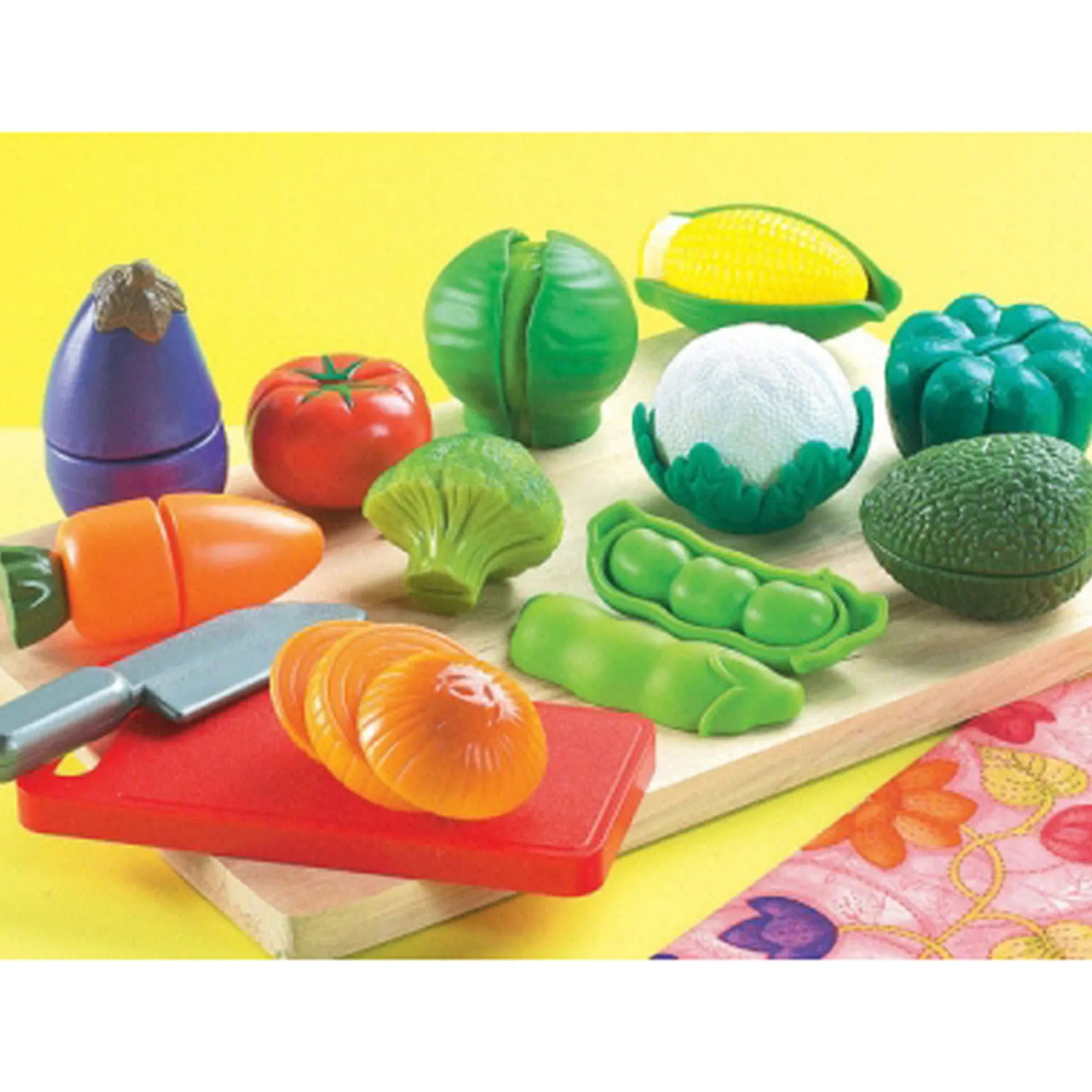 Small World Toys Peel 'N' Play Vegetable Set, 13 Pieces