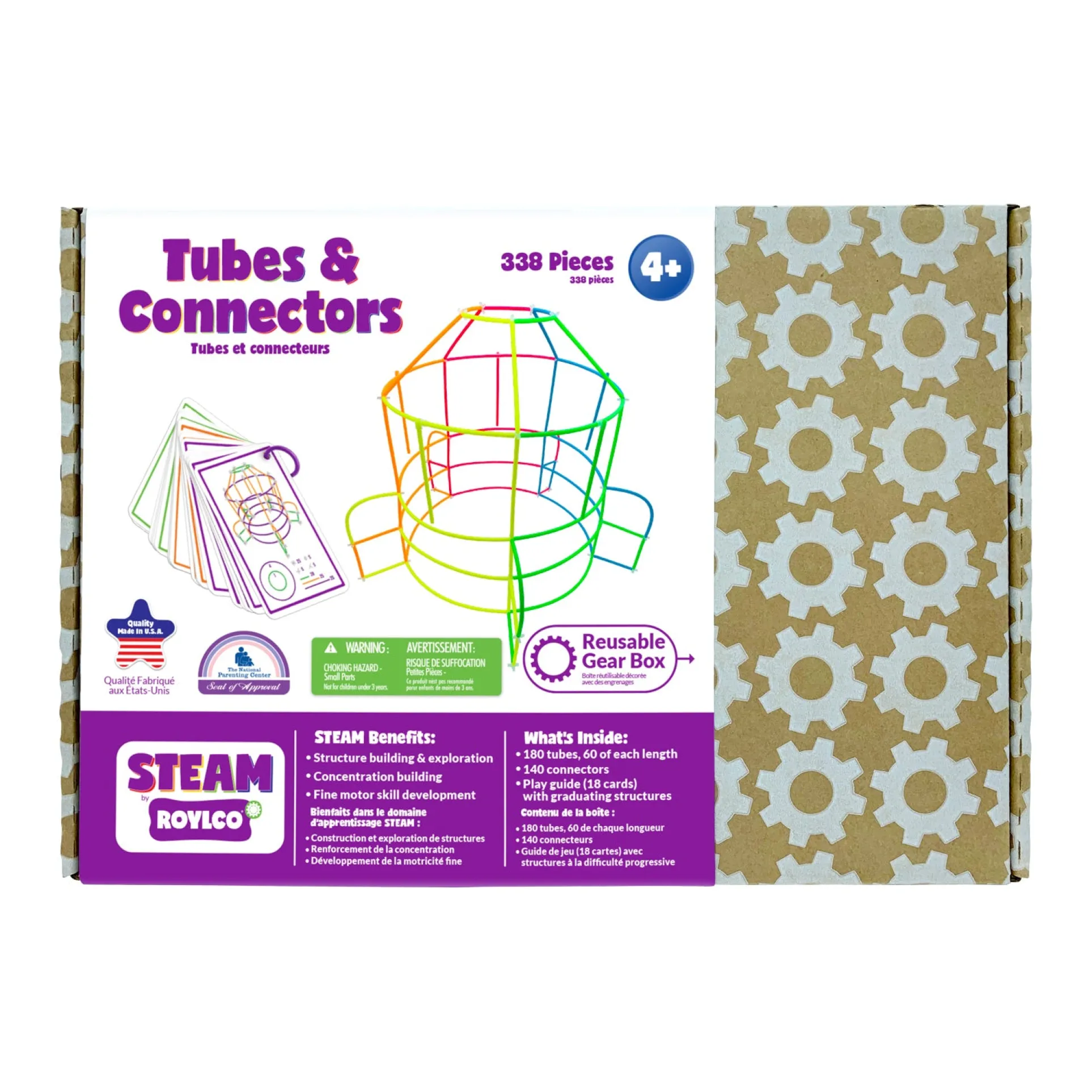 Roylco STEAM Tubes & Connectors Set - Creative Engineering Fun!