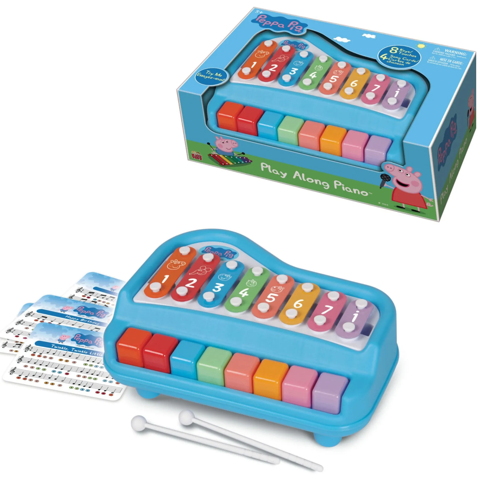Peppa Pig 2-in-1 Play Along Piano & Xylophone Musical Toy
