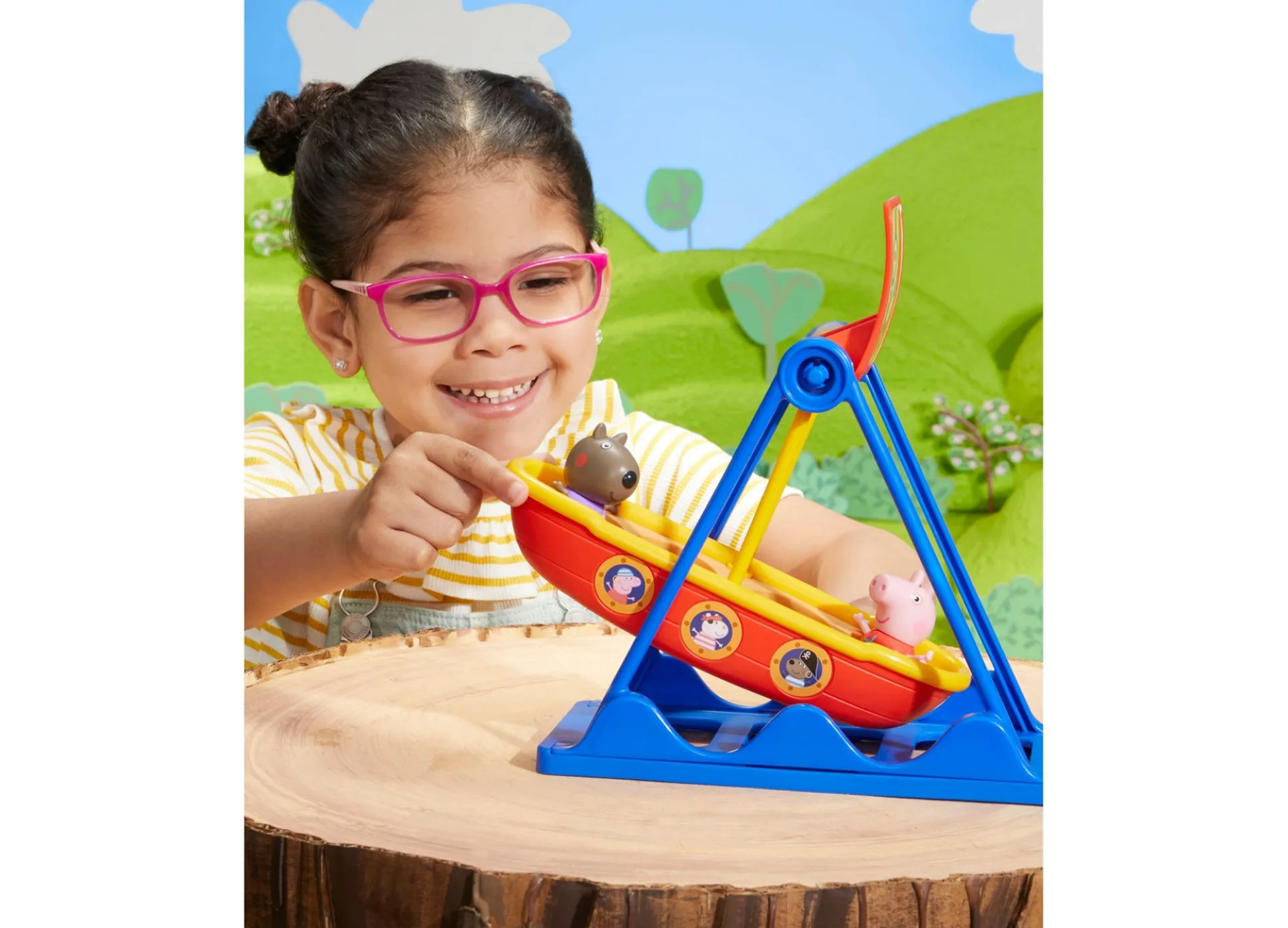 Peppa Pig Pirate Ship Ride Playset with Swinging Action