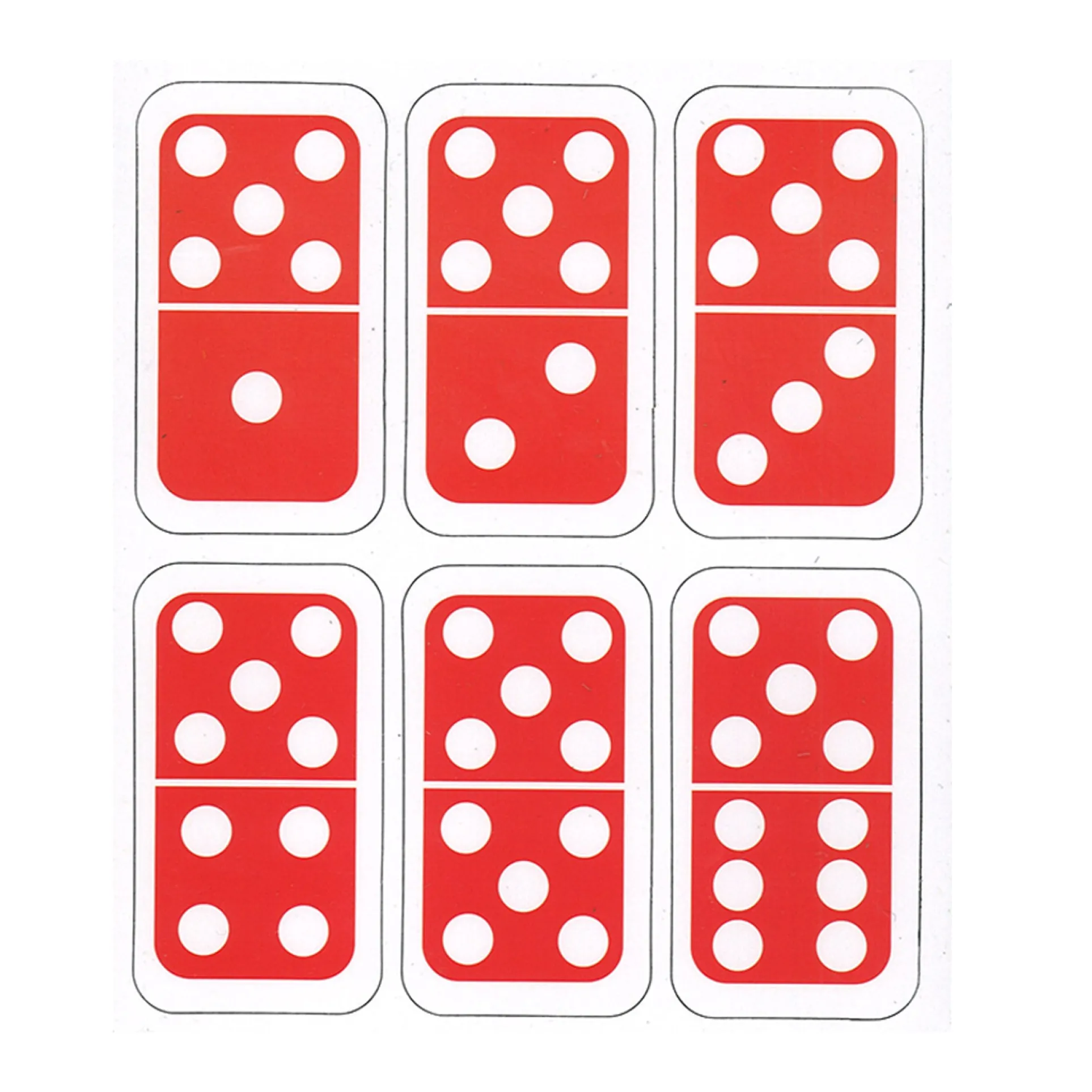 Ashley Productions Die-Cut Magnetic Dominoes - Colorful Educational Set