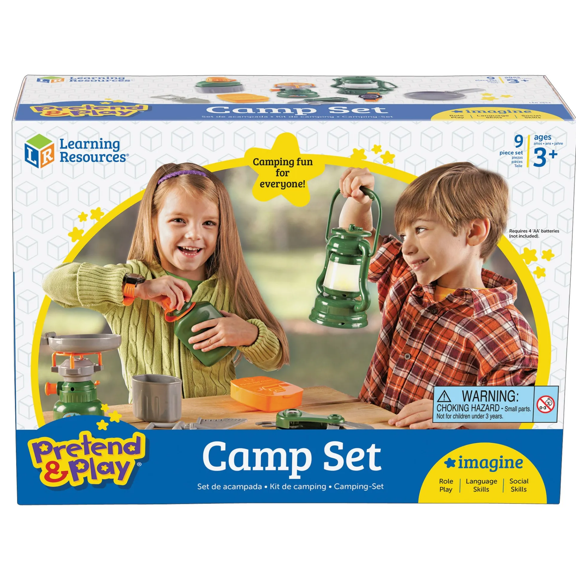 Learning Resources 9-Piece Pretend & Play Camp Set - Adventure Kit