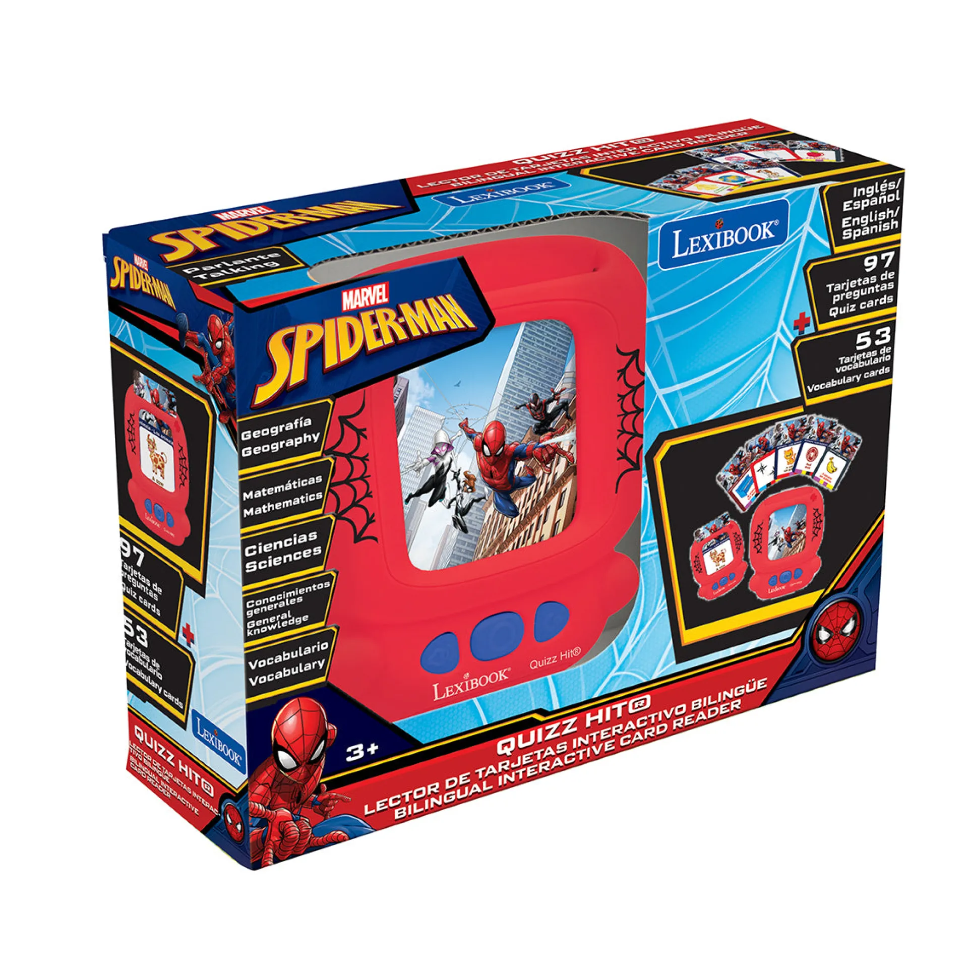 Spider-Man Bilingual Interactive Card Reader with 200 Educational Cards