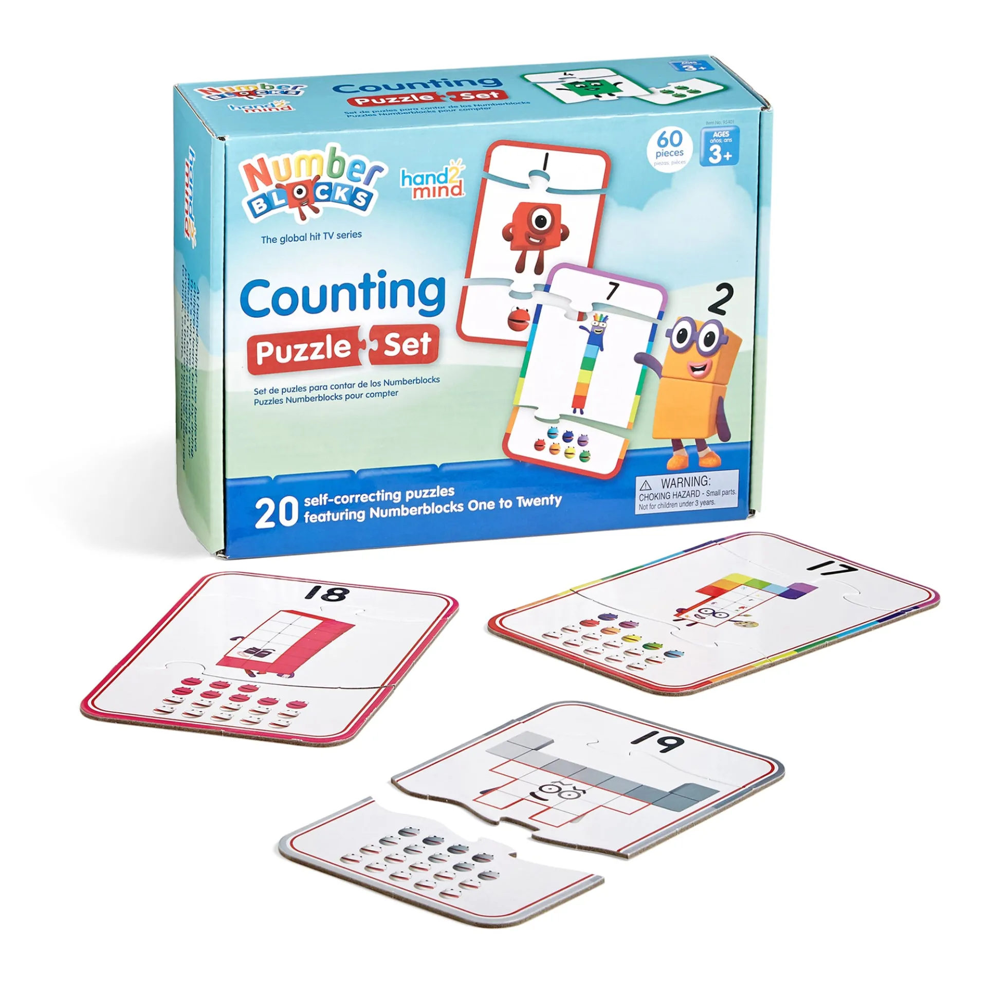 Hand2Mind Numberblocks Counting Puzzle Set - Numeracy Fun - Ages 3-5