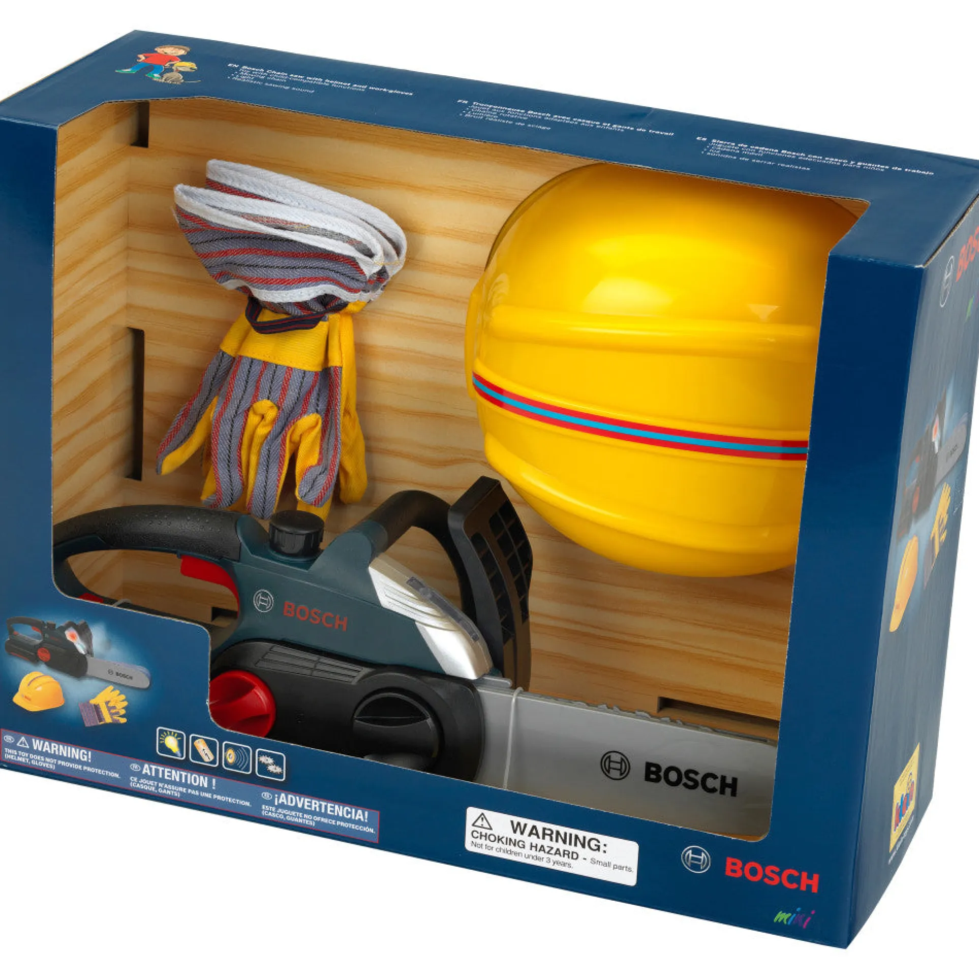 Bosch 4 Piece Chainsaw Worker Set - Interactive Role Play for Kids