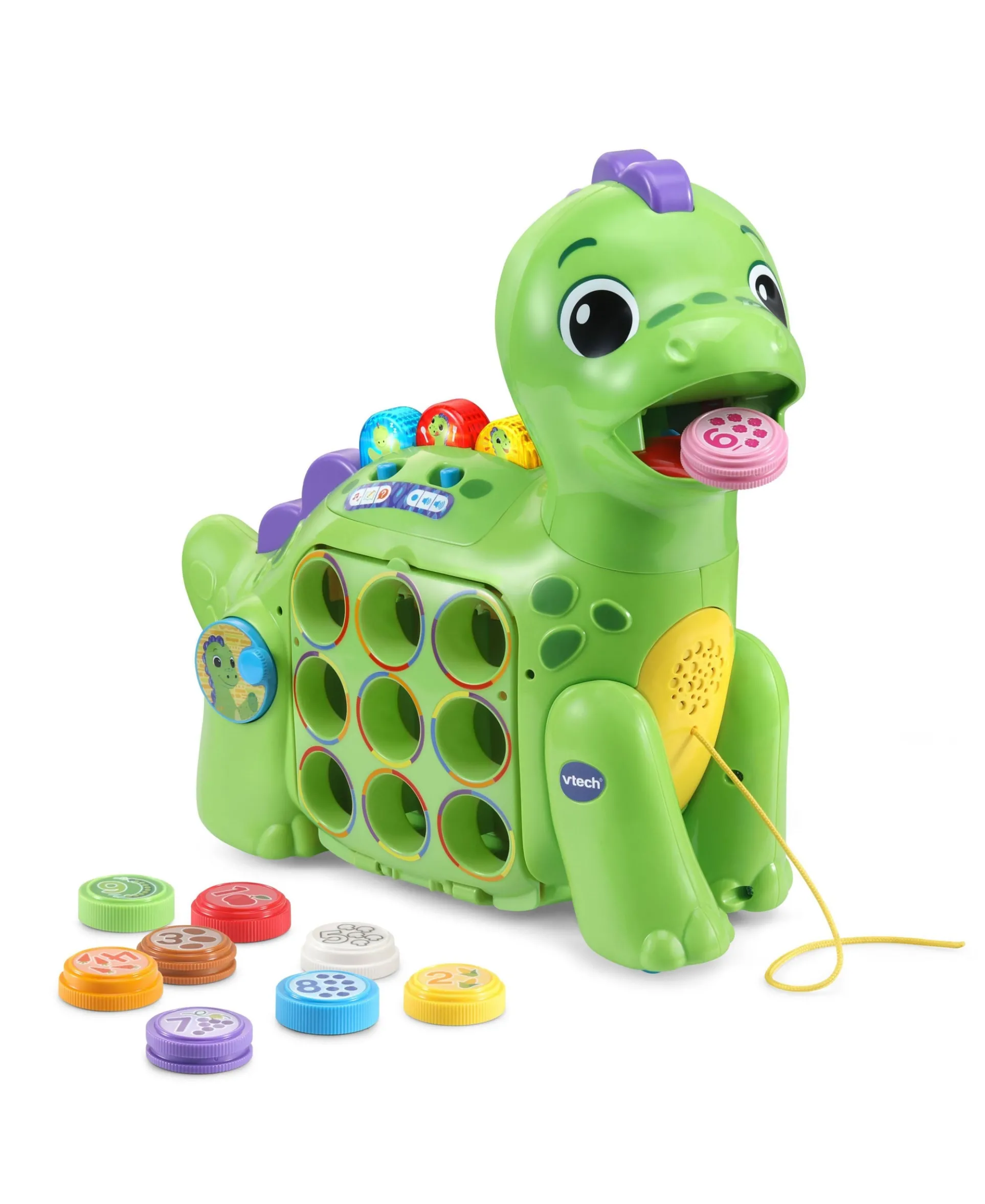 Chompers the Number Dino - Interactive Learning Toy - Green