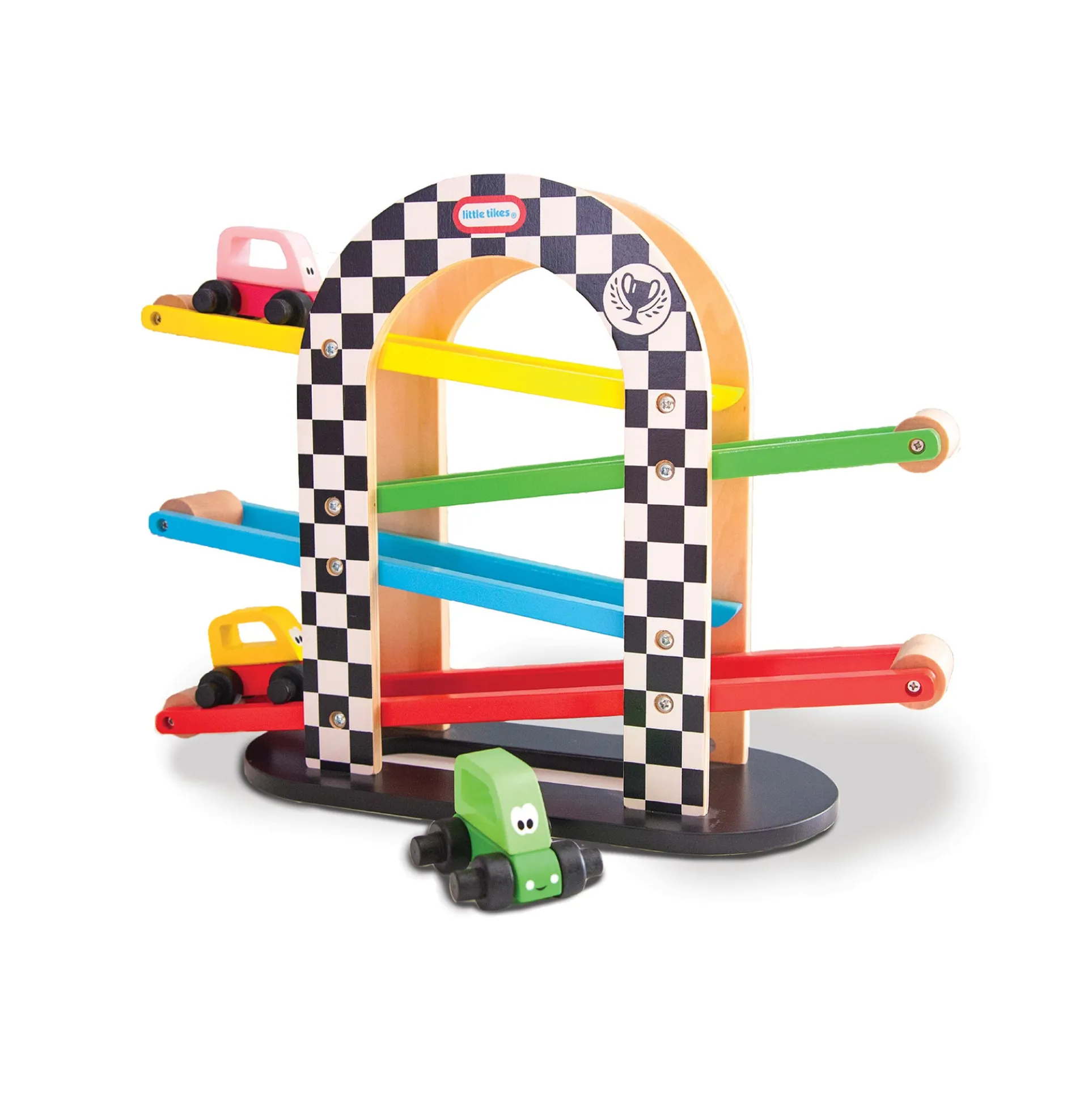 Little Tikes Wood Switchback Racetrack with Cozy Coupe Cars