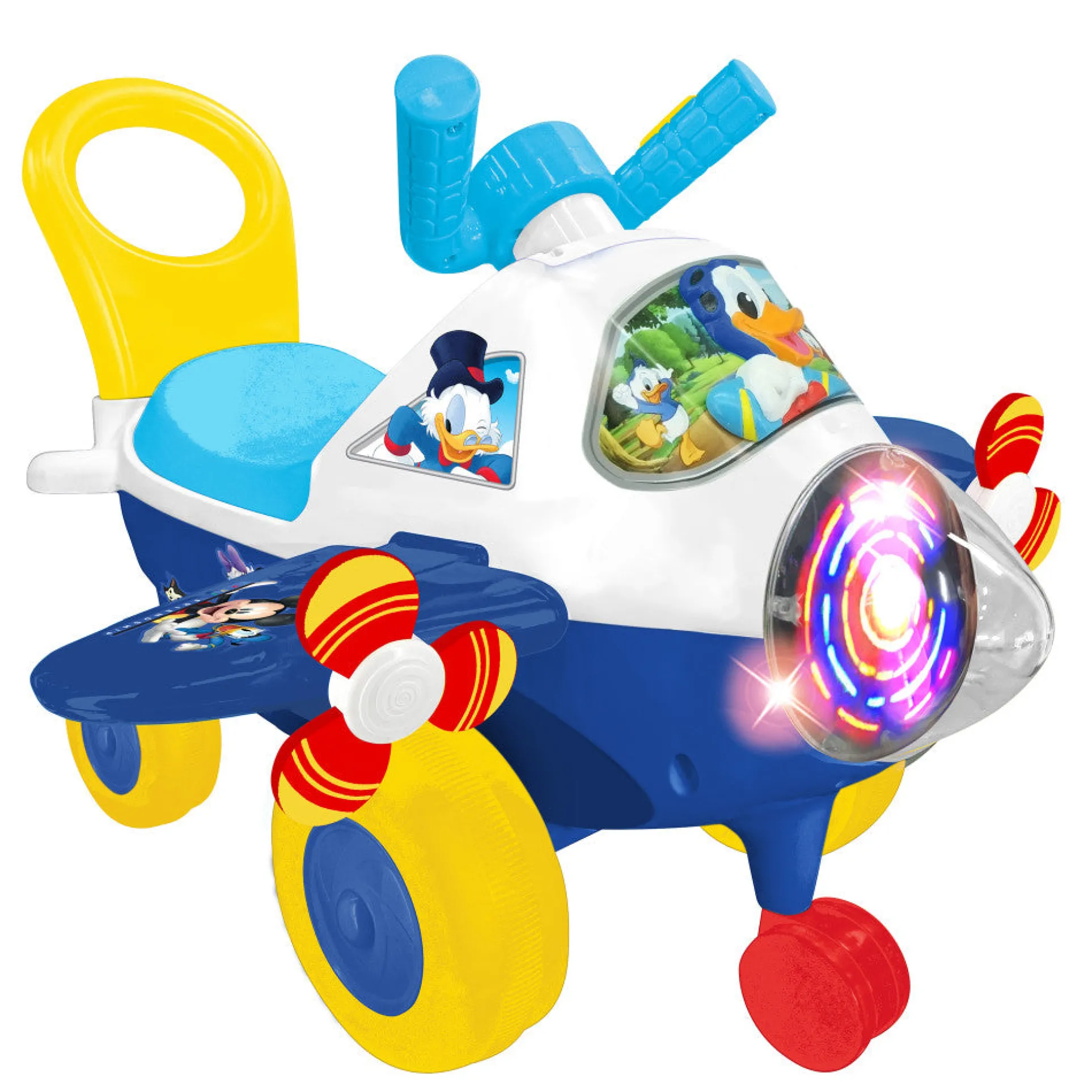 Disney - Kiddieland Donald Duck Activity Plane - Light & Sound Foot-To-Floor Vehicle