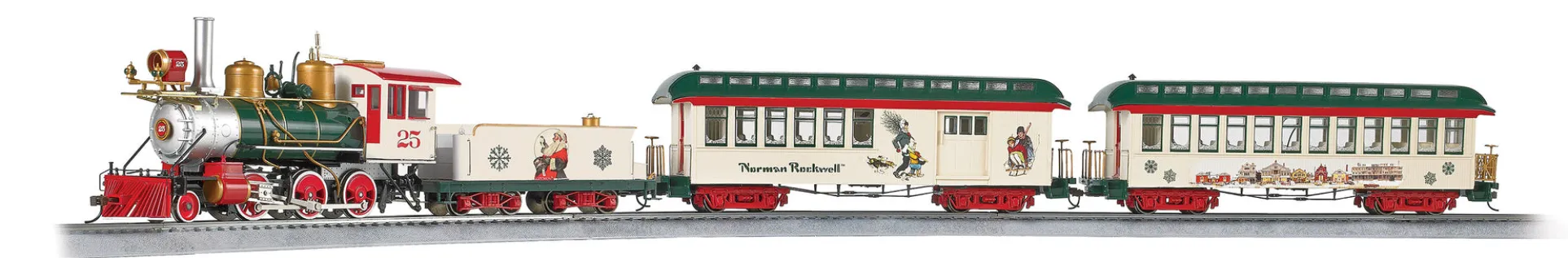 Bachmann Trains - Norman Rockwell's American Christmas Electric Train Set - On30 Scale
