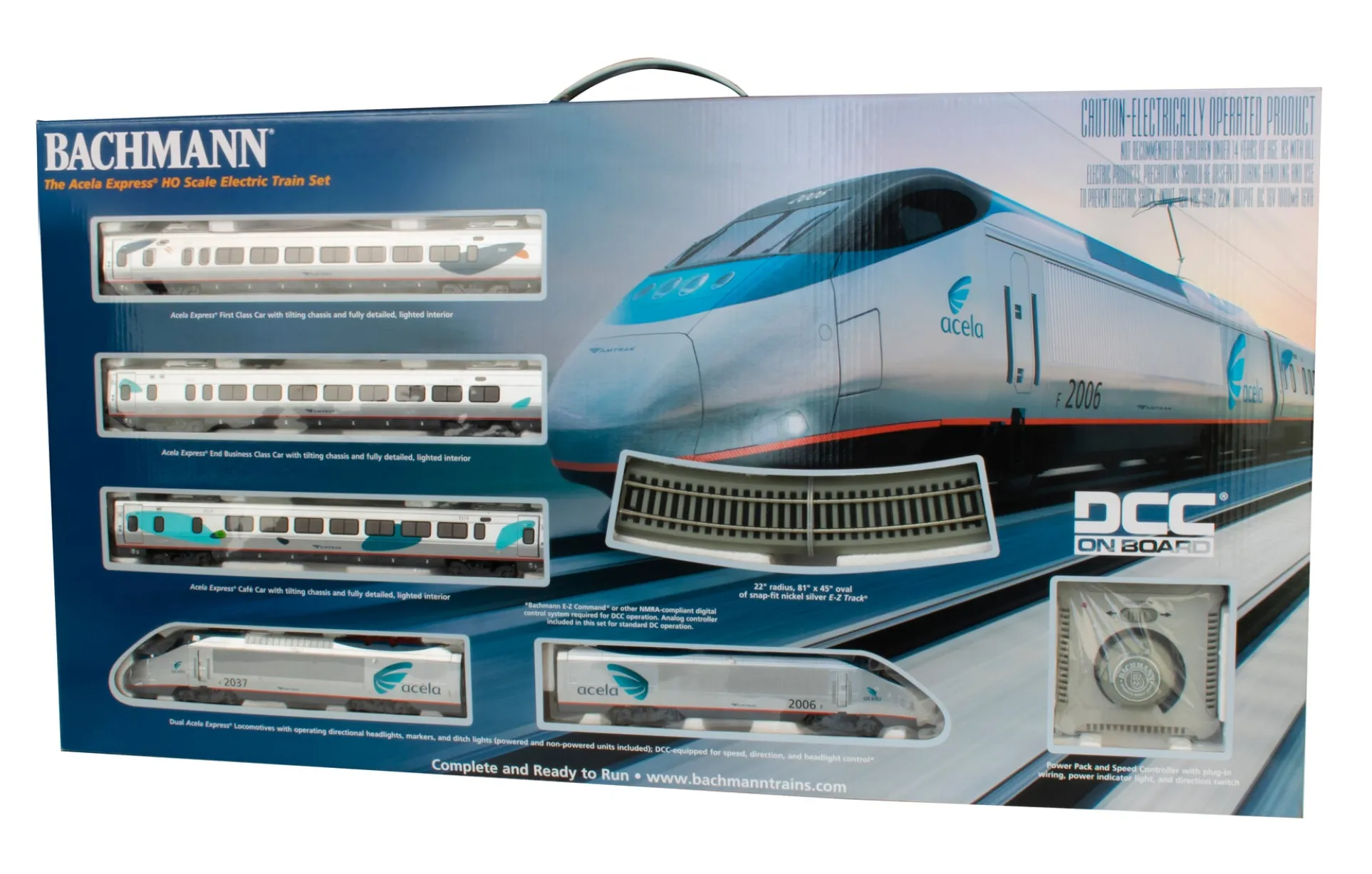 Bachmann Trains - Amtrak Acela HO Scale Electric Train Set with DCC