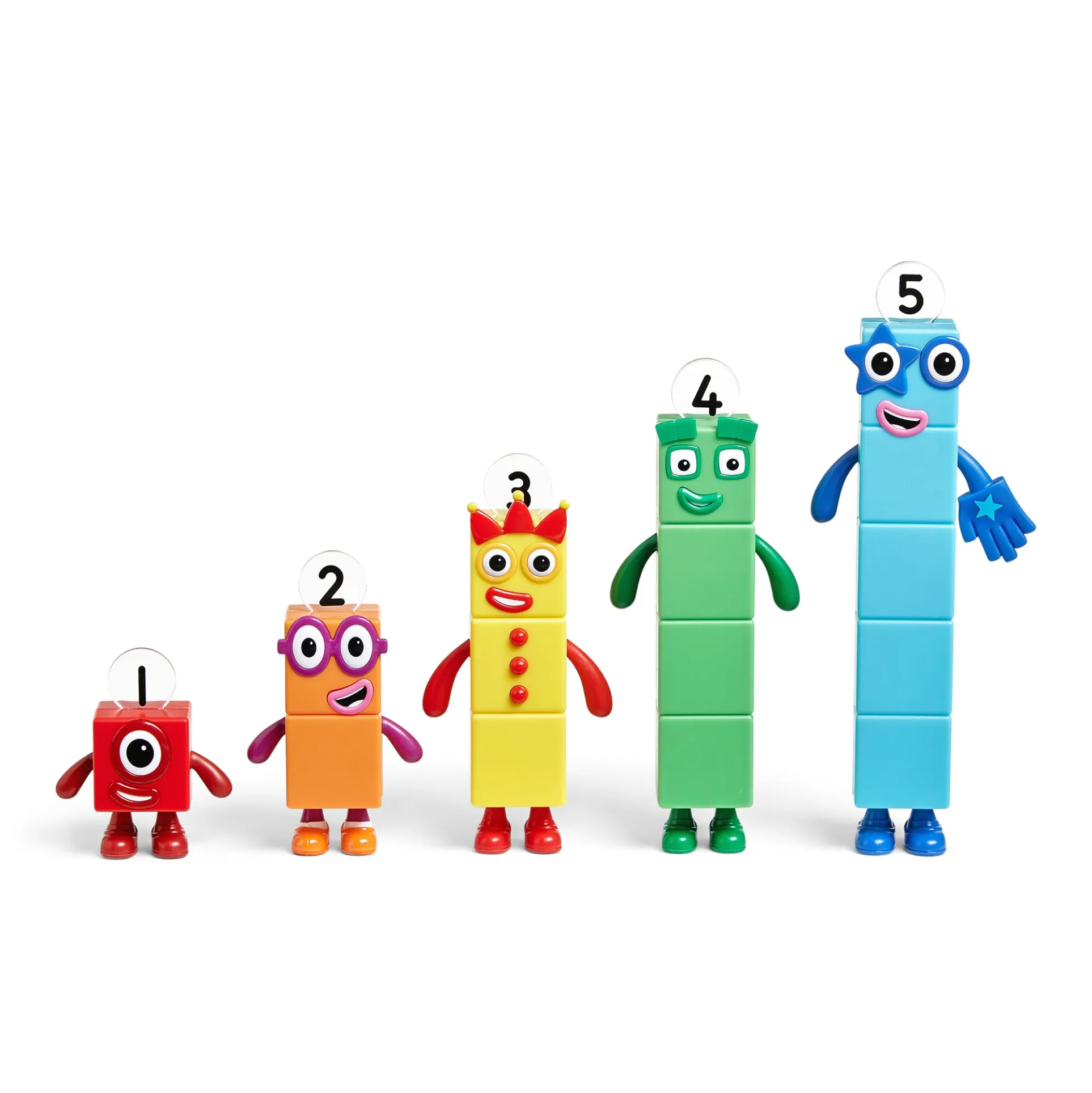 Hand2Mind Numberblocks Friends One to Five - Colorful Math Learning Set
