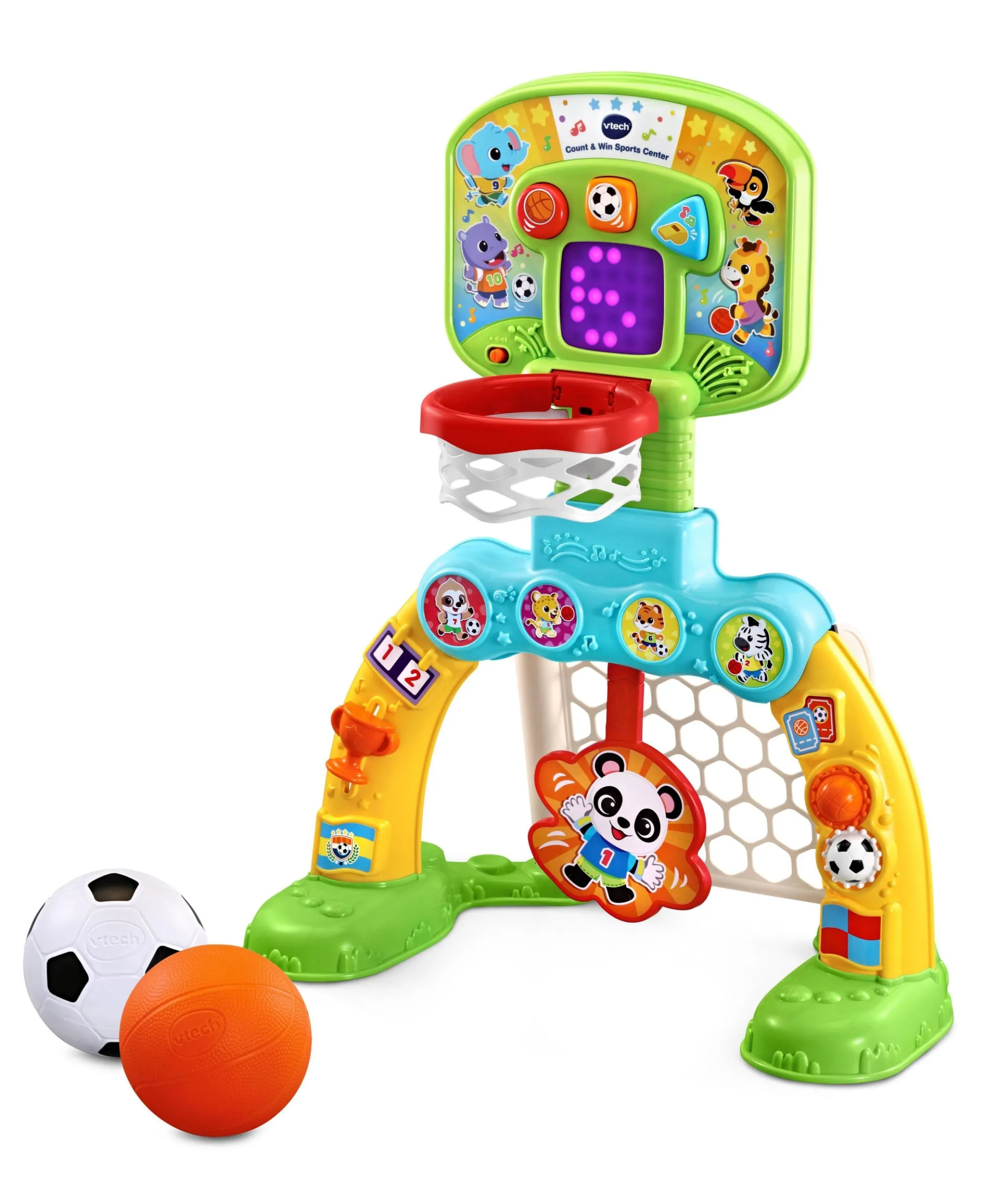 VTech Count & Win Sports Center with Interactive Basketball and Soccer Ball