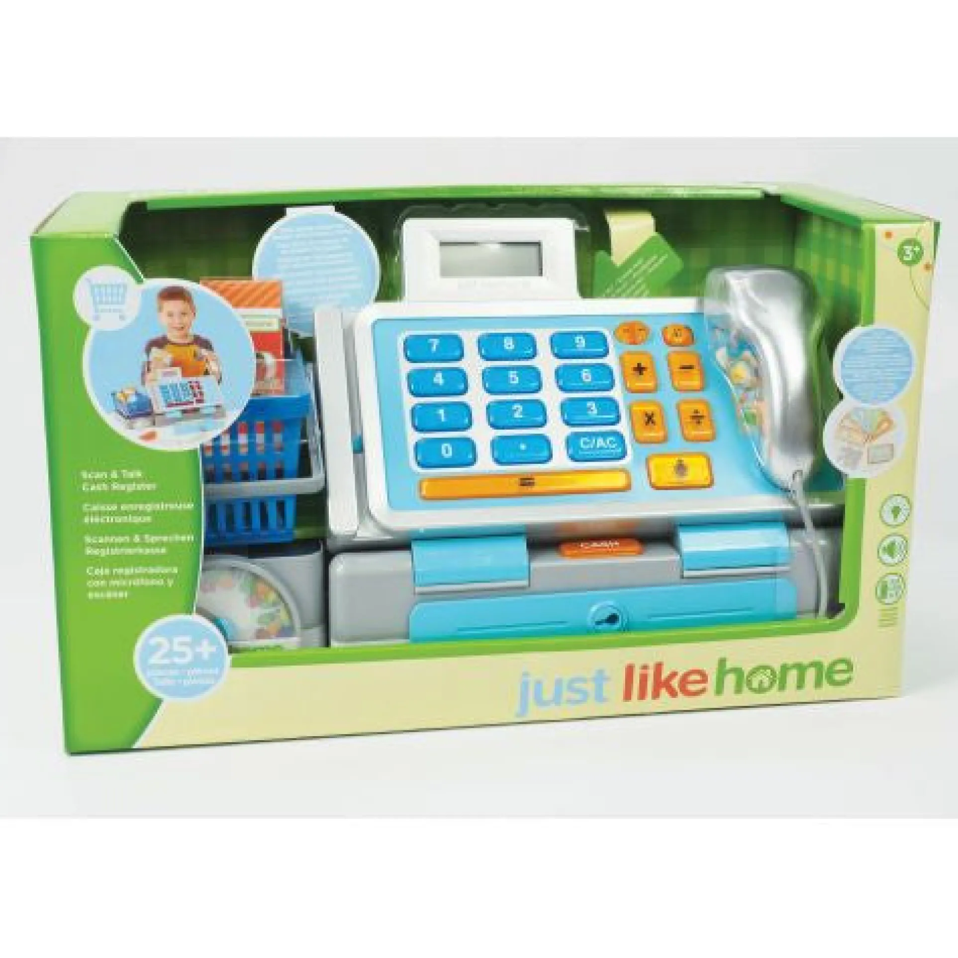 Interactive Talking Cash Register with Scanner and Play Money Set
