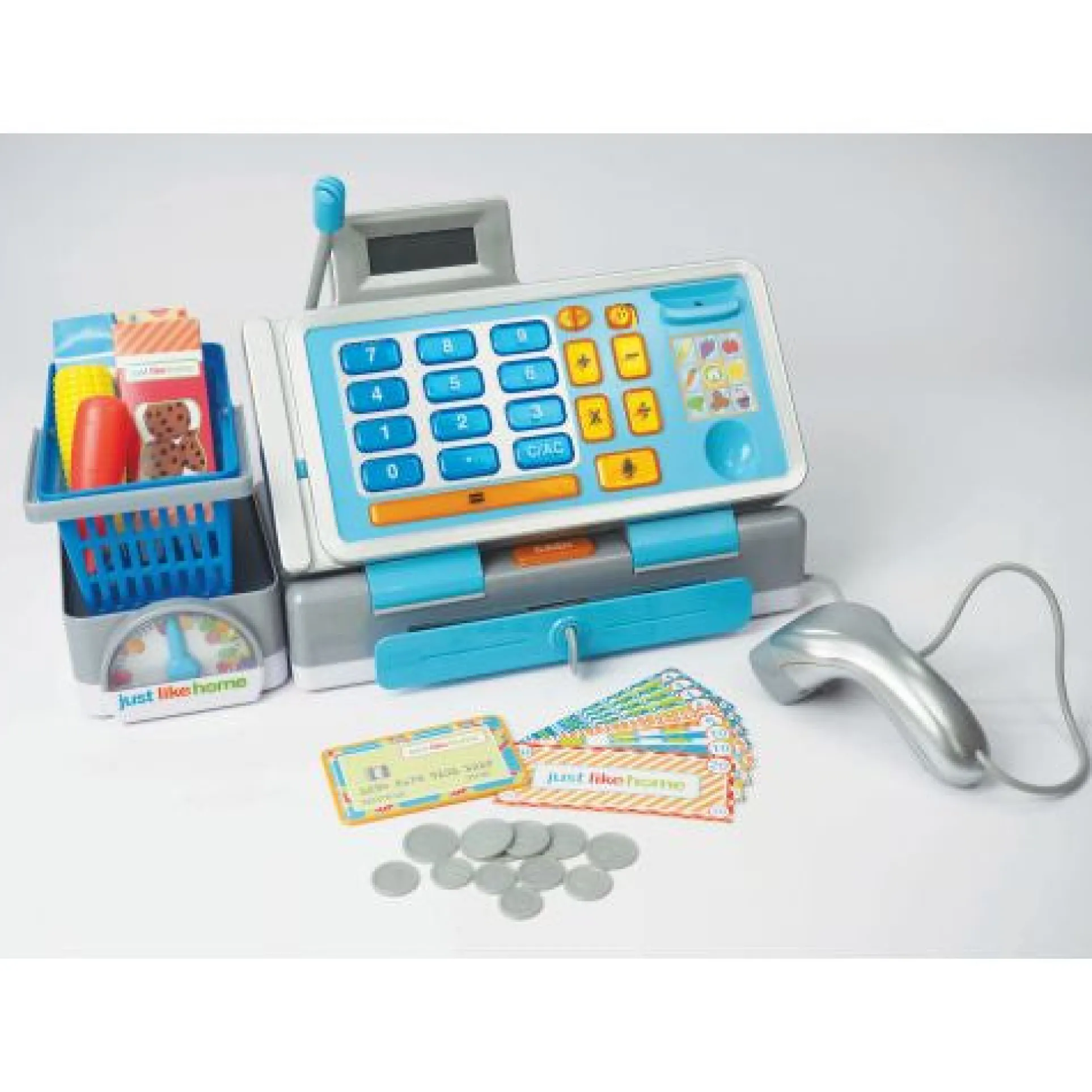 Interactive Talking Cash Register with Scanner and Play Money Set