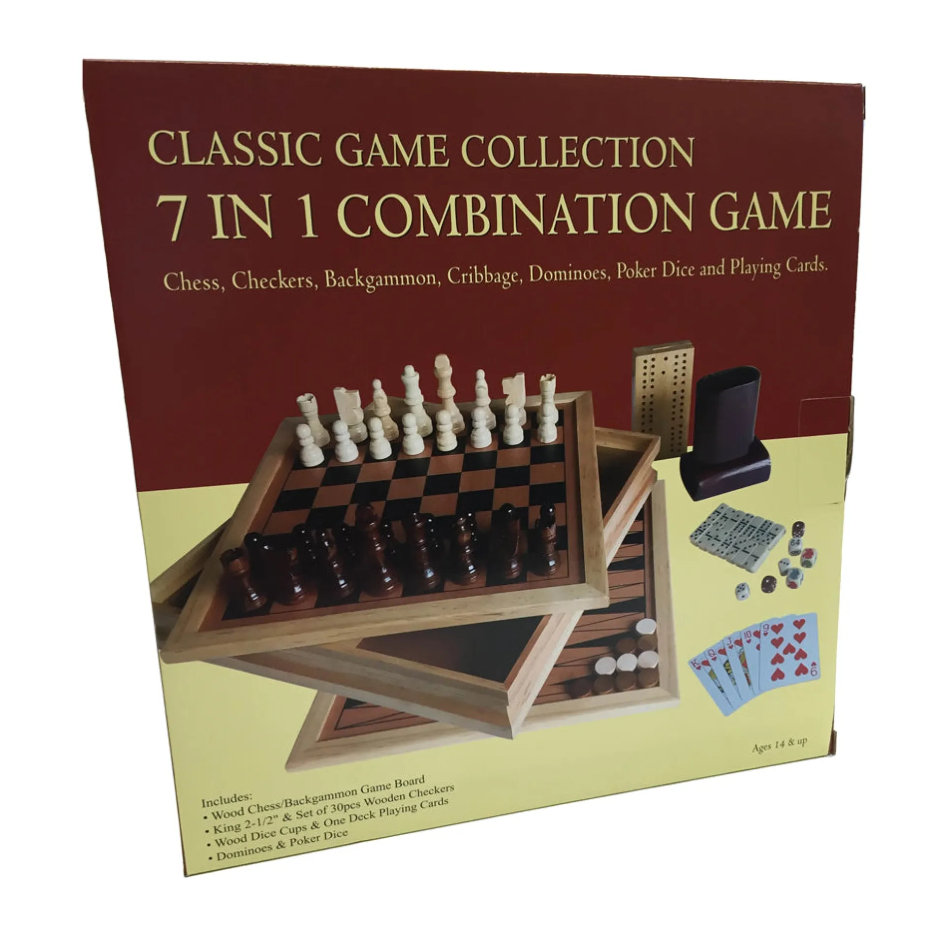 7 in 1 Ultimate Classic Board Game Set by John N. Hansen Co.