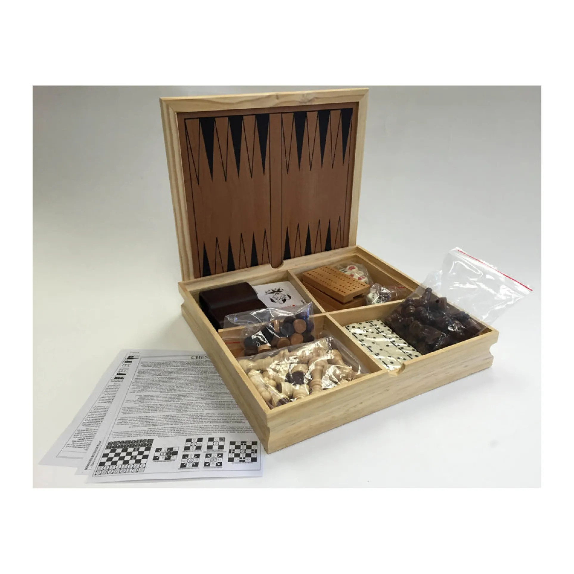 7 in 1 Ultimate Classic Board Game Set by John N. Hansen Co.