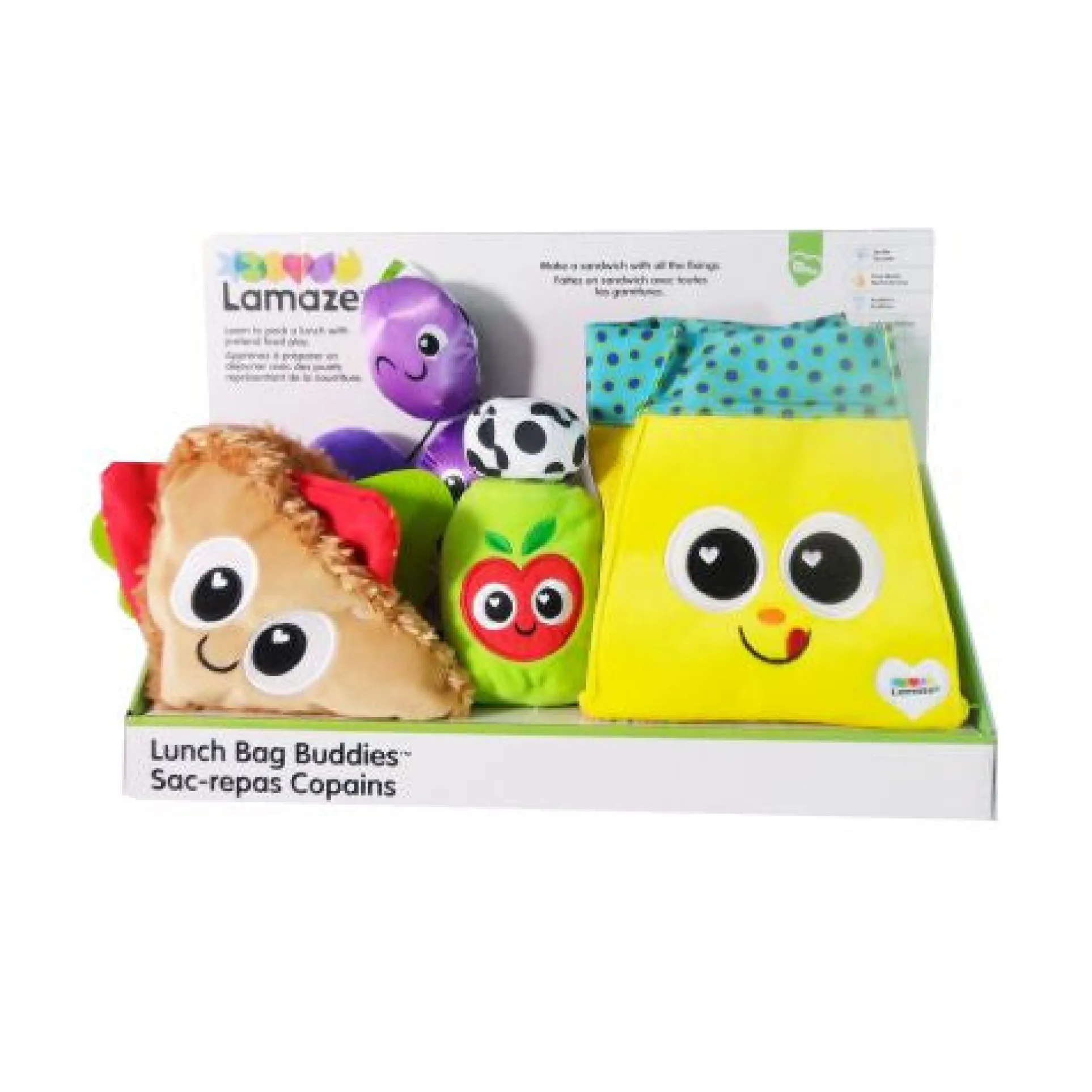 Lamaze Lunch Bag Buddies - Sandwich Playset with Juice Bottle