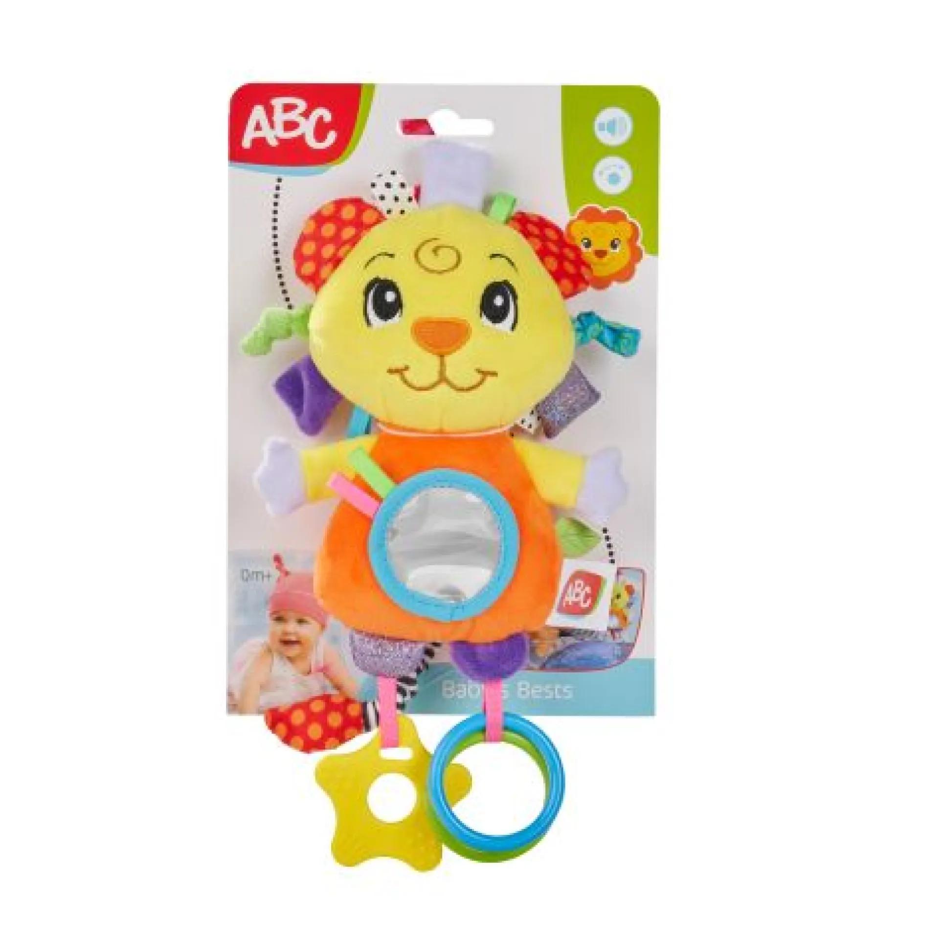 ABC Vivid Fun Lion 10 inch Plush Toy - Colorful