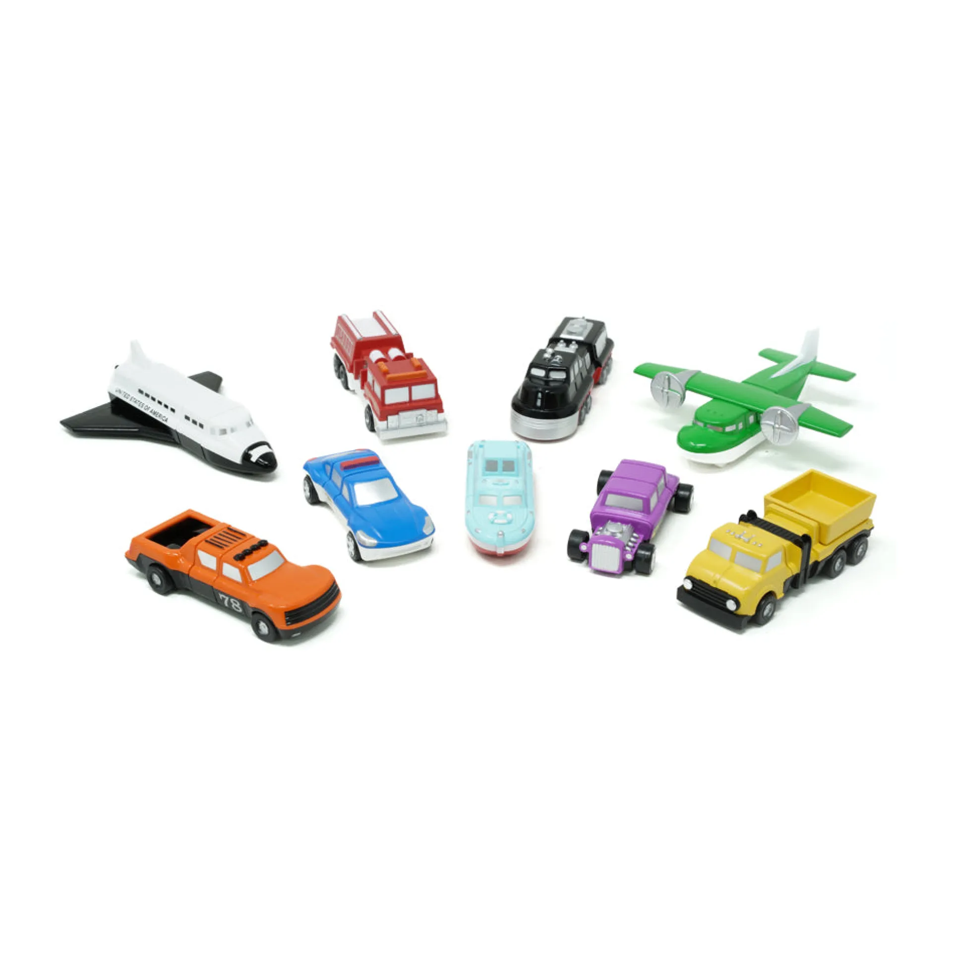Popular Playthings Micro Mix or Match 9-Piece Interchangeable Vehicle Set