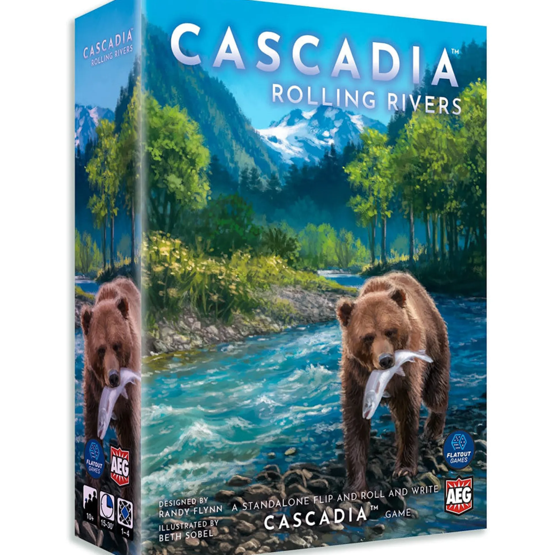 AEG: Cascadia: Rolling Rivers - Dynamic Dice Habitat Game