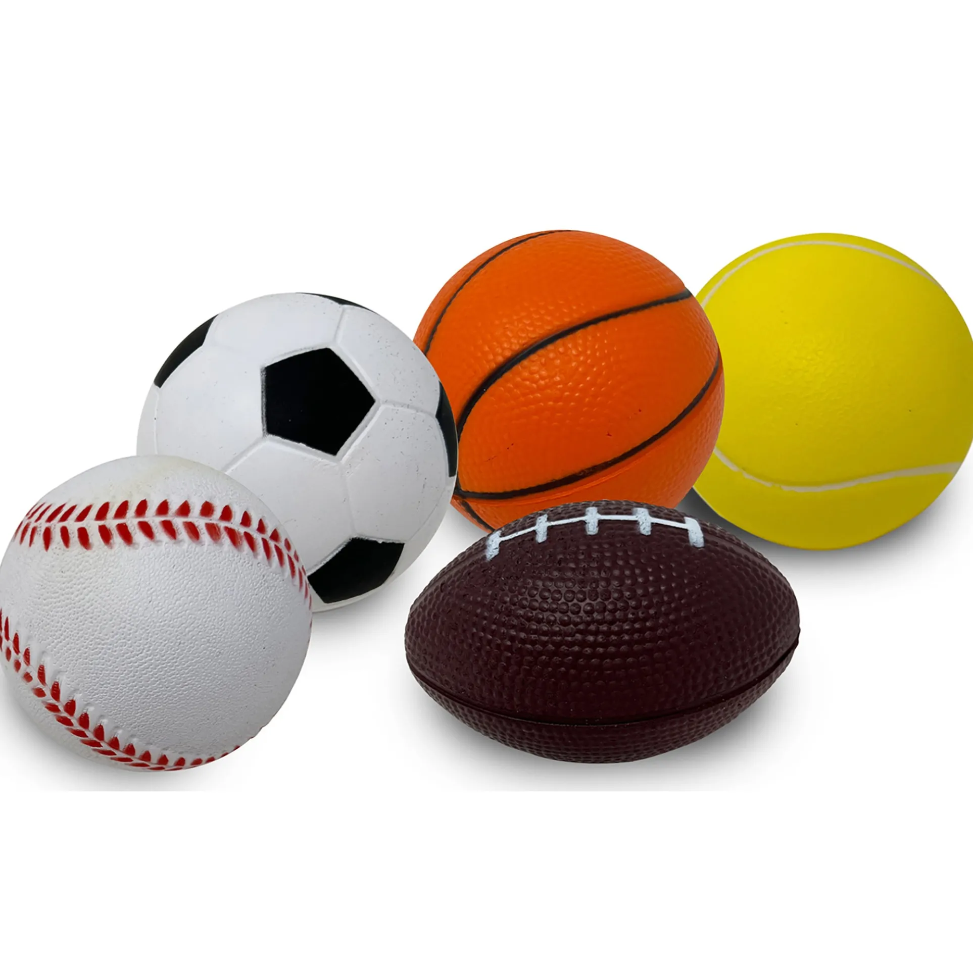 Anywhere Sports 5-Ball Mini Sports Pack: Foam Balls for Kids 3+