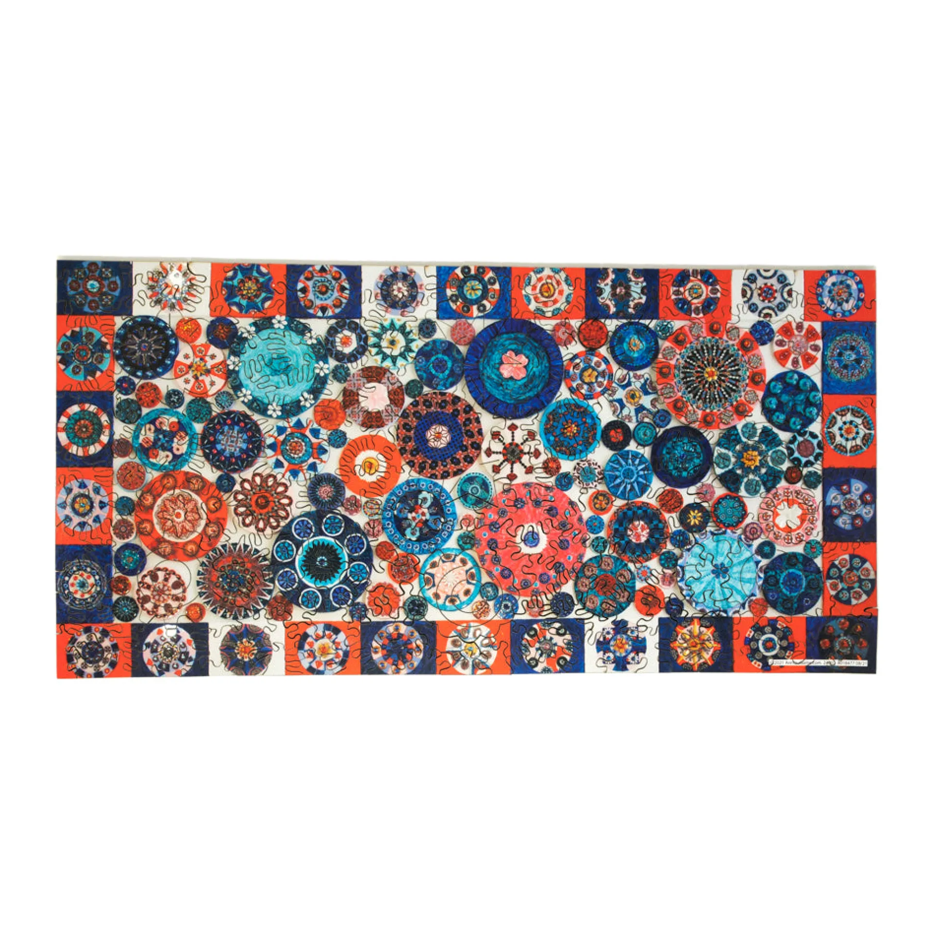 AreYouGame Circles Theme Wooden Jigsaw Puzzle - 309 pc