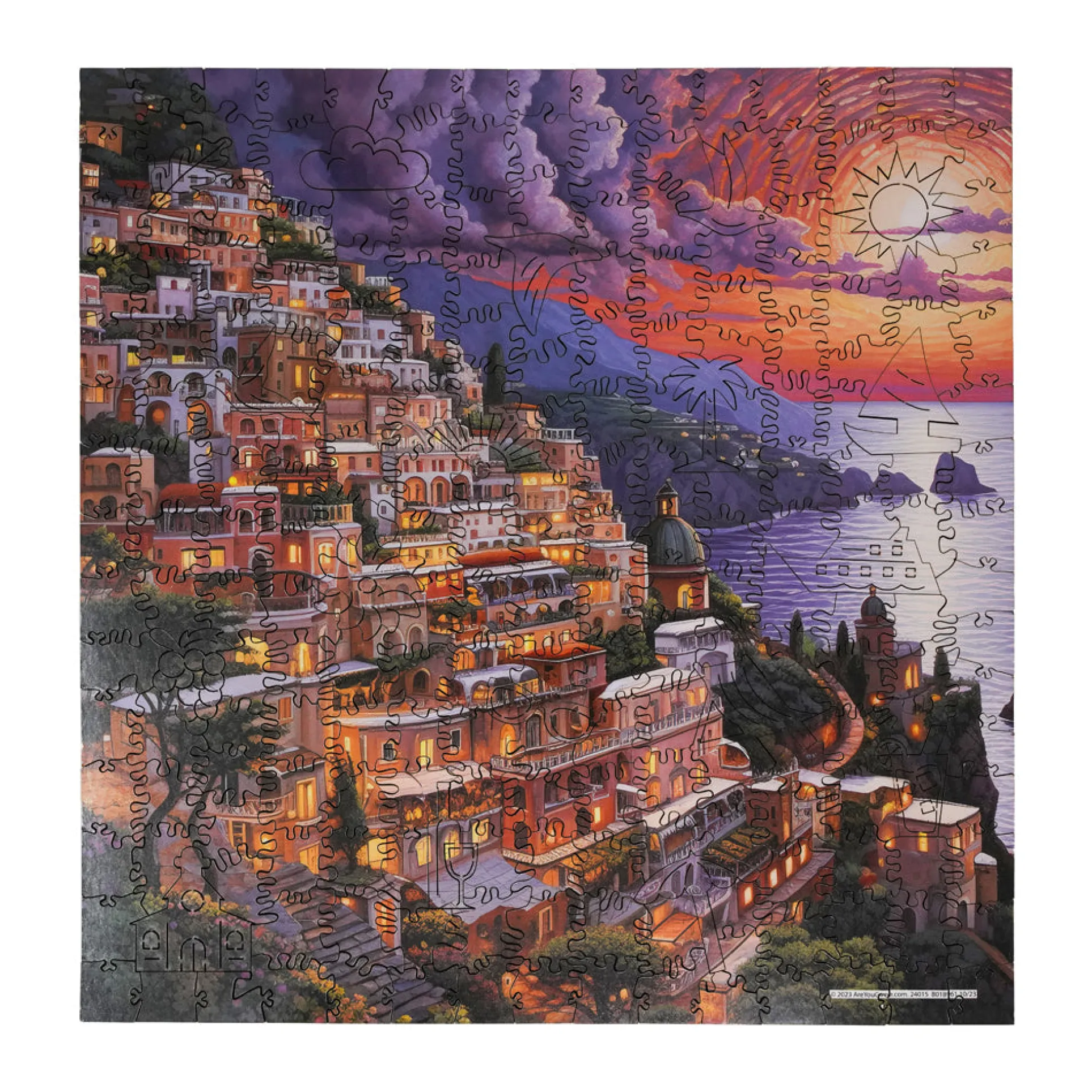 AreYouGame Ocean View Sunset Wooden Jigsaw Puzzle - 237 pcs