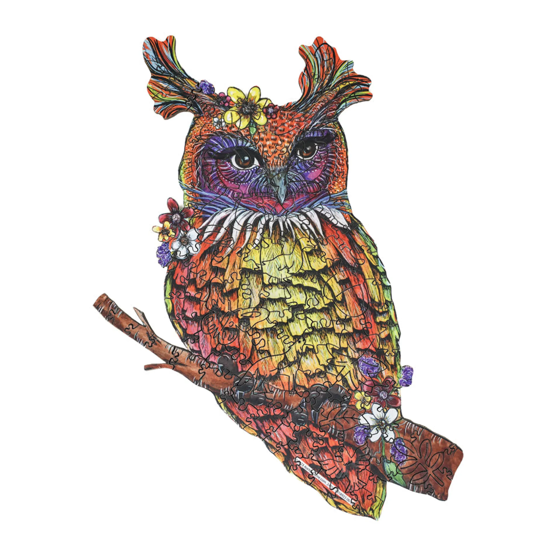 AreYouGame Owlette Artistic Wooden Jigsaw Puzzle - 110 pcs