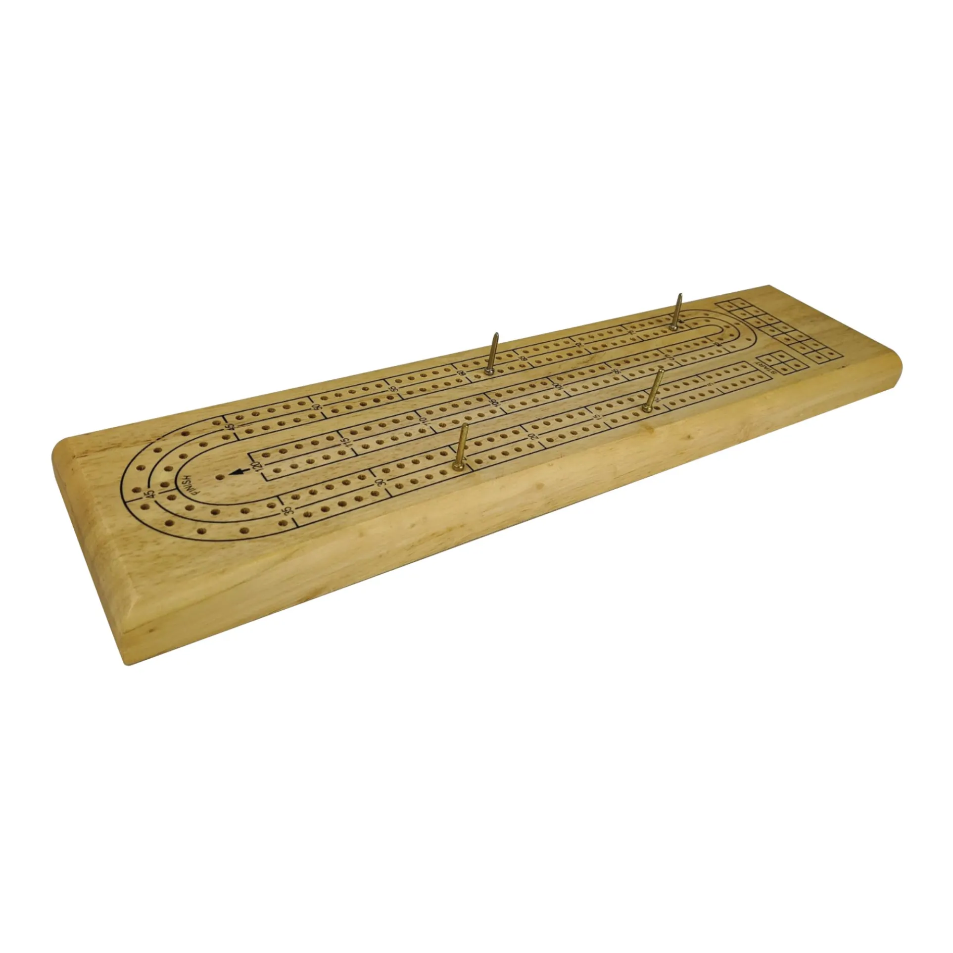 AreYouGame Solid Wood Cribbage - Classic Strategy Game Board