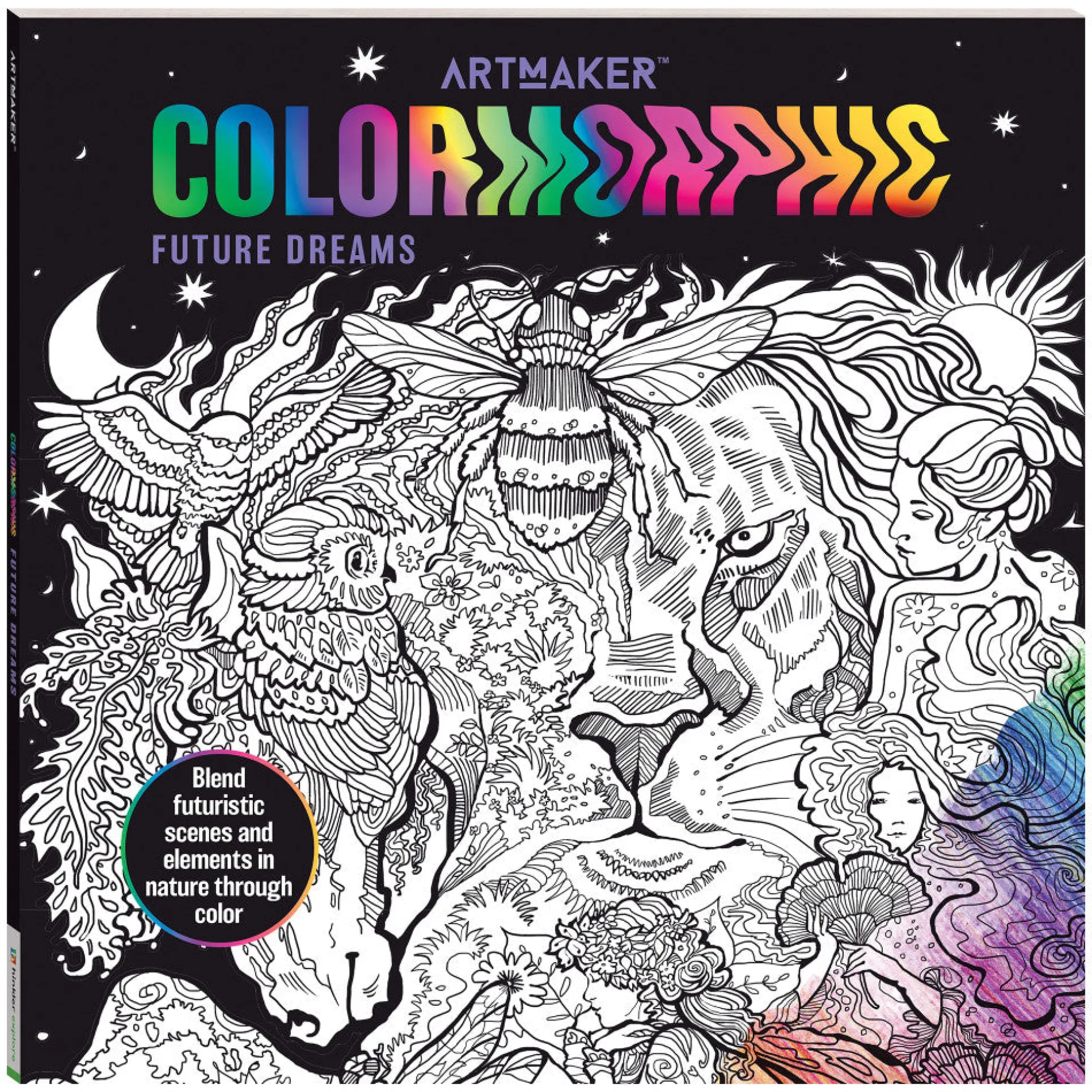 Art Maker Colormorphic Future Dreams Adult Coloring Book
