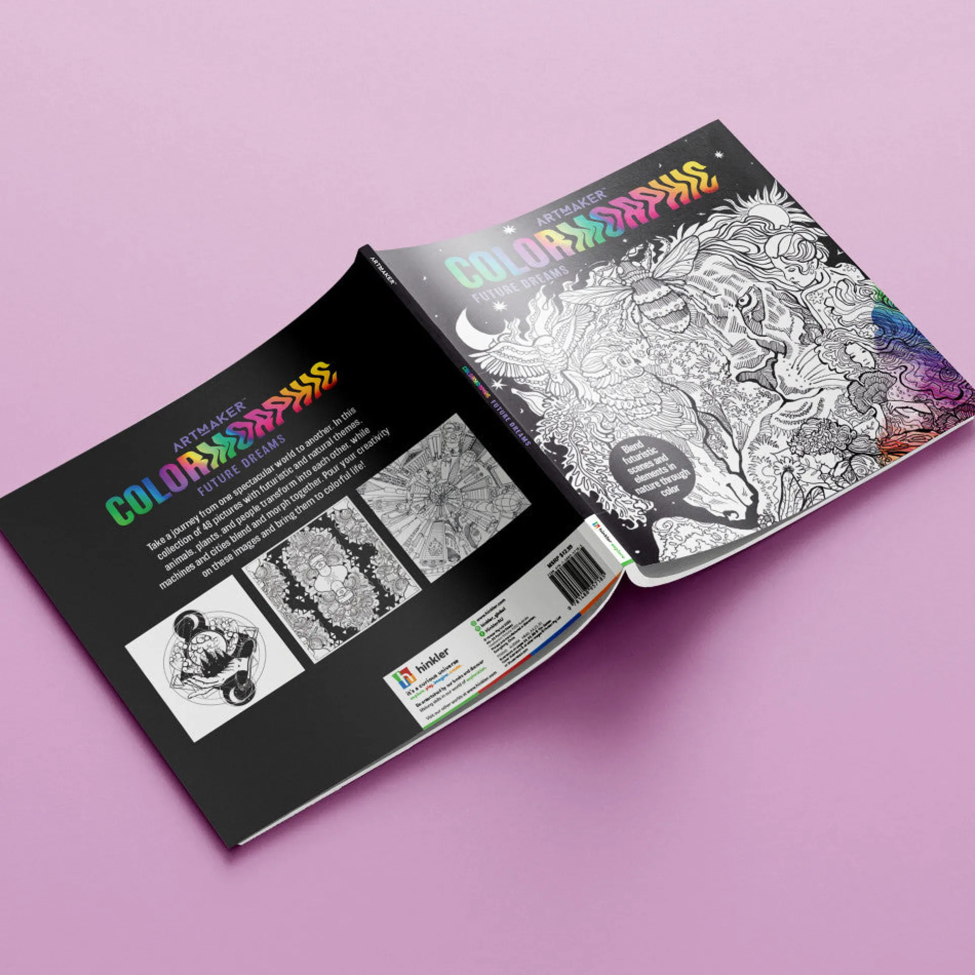 Art Maker Colormorphic Future Dreams Adult Coloring Book