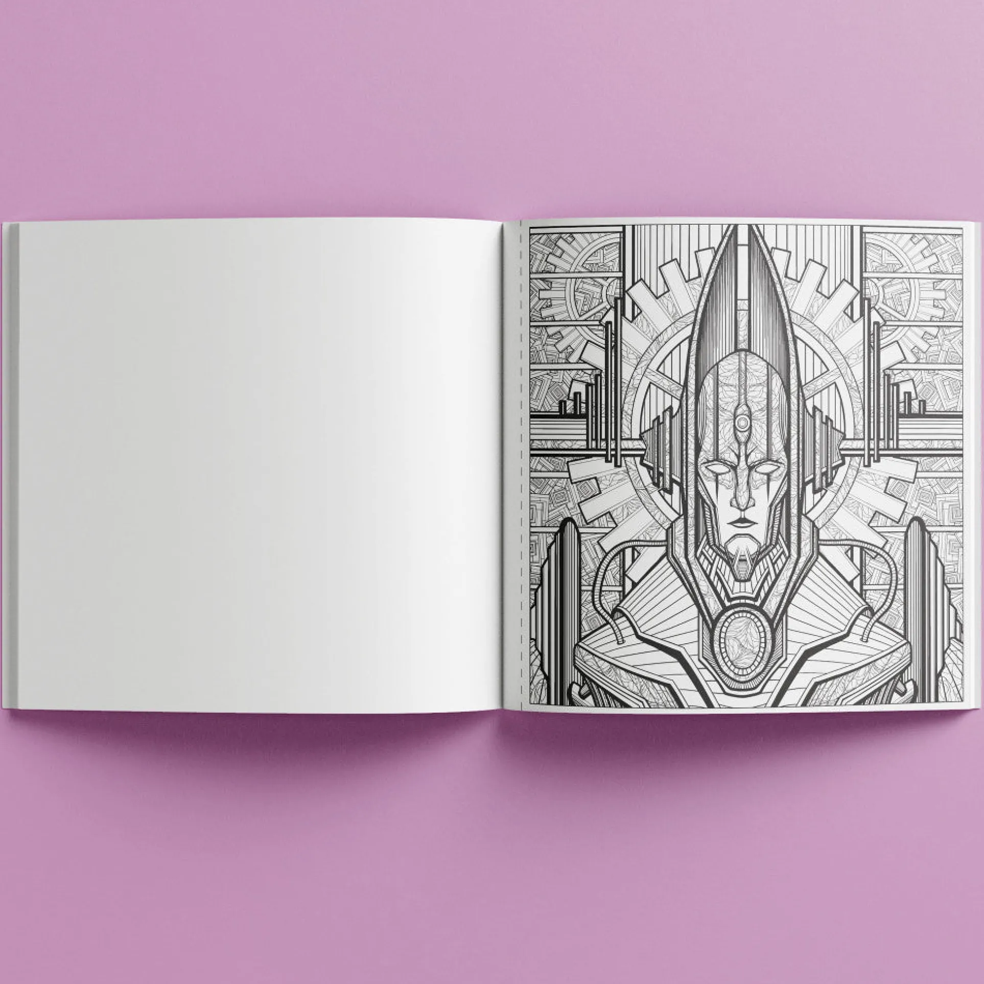 Art Maker Colormorphic Future Dreams Adult Coloring Book