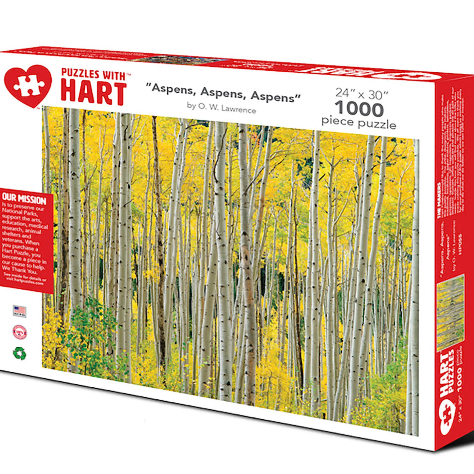 Aspens, Aspens, Aspens by O W Lawrence 1000-Piece Premium Puzzle