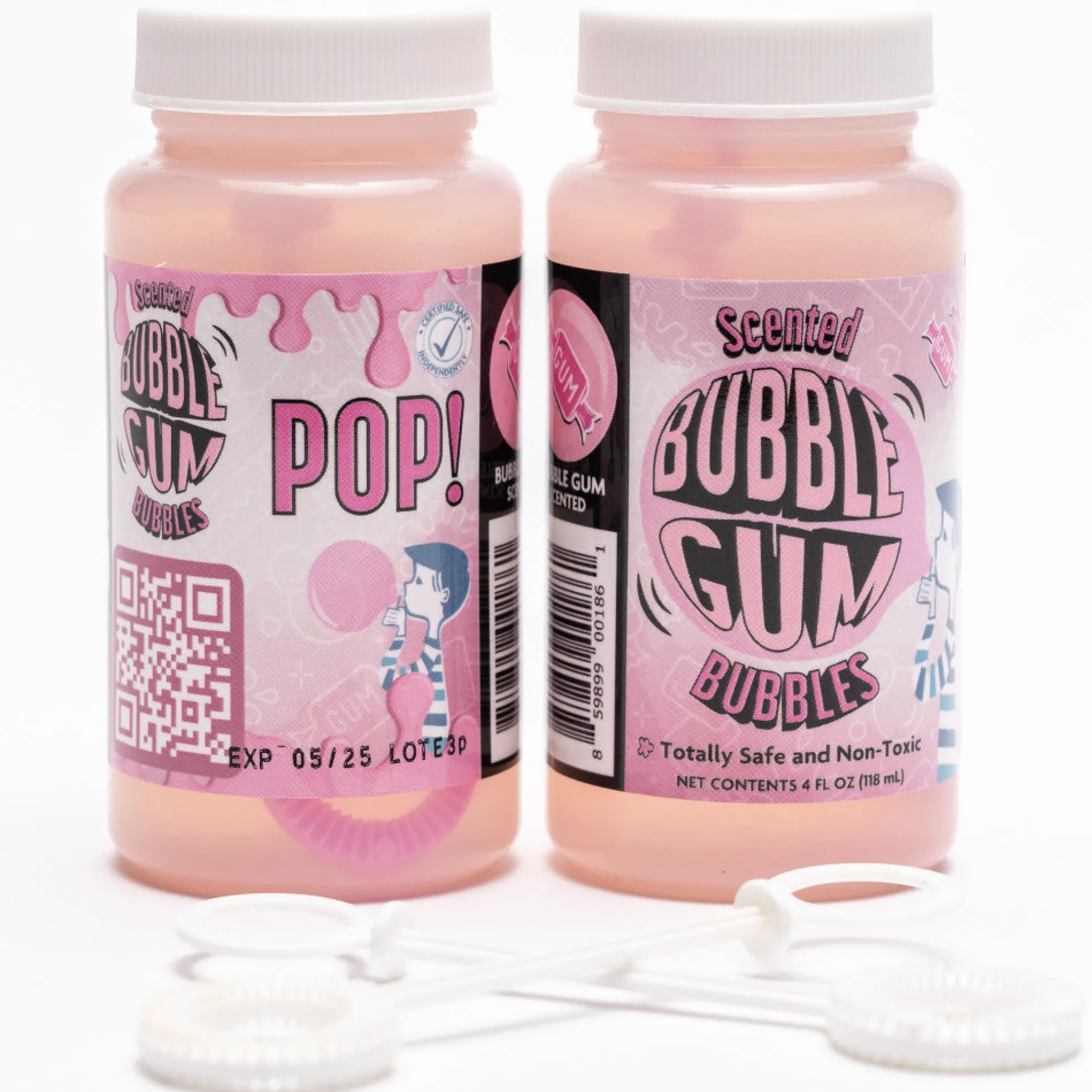 Atomic Bubbles Bubble Love Bubblegum Scented Bubbles, 2-Pack